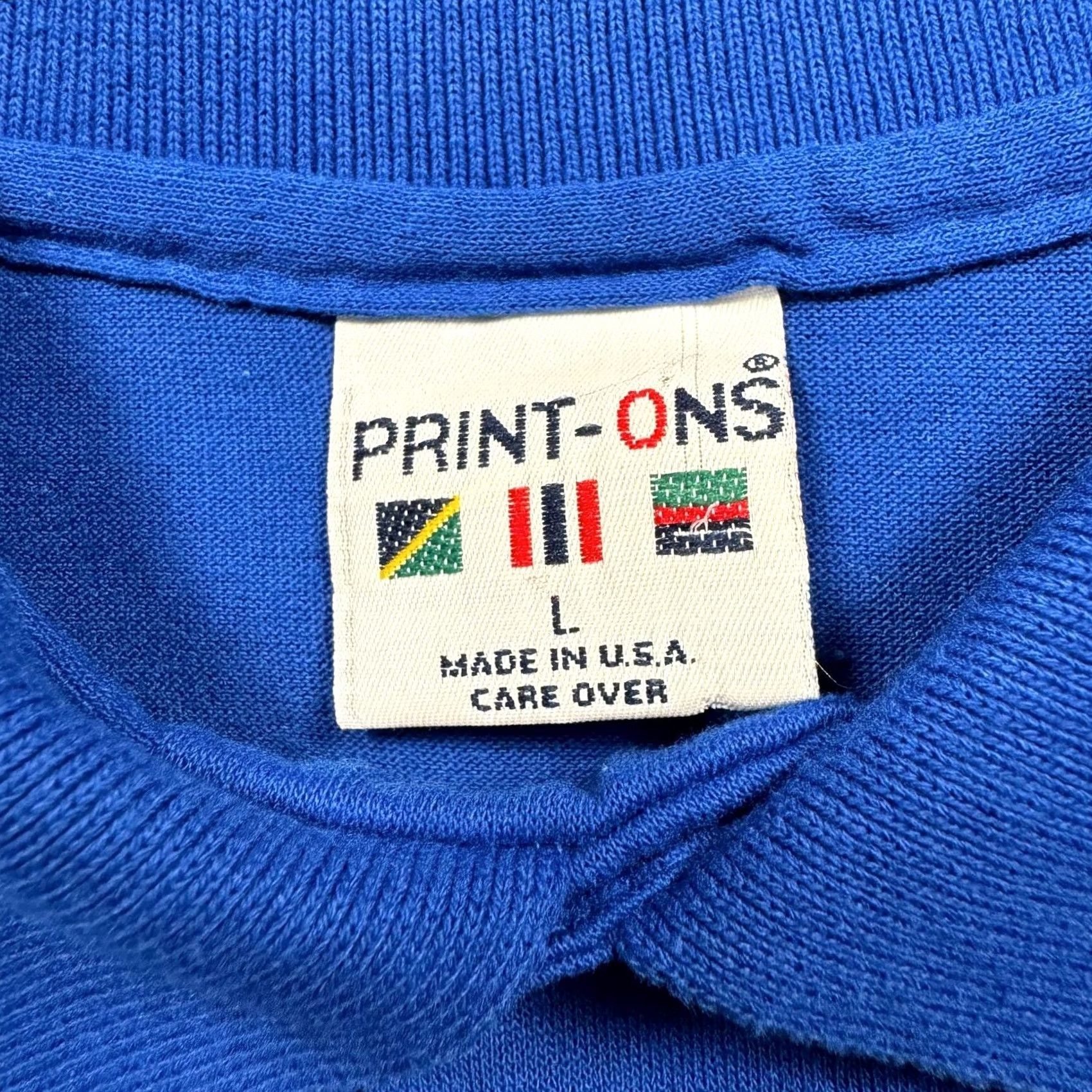 NBA VINTAGE Polo Shirt Mens L Blue 90s Sports WNBA Short Sleeve Cotton Size 36" / US 14 / IT 50 - 3 Thumbnail