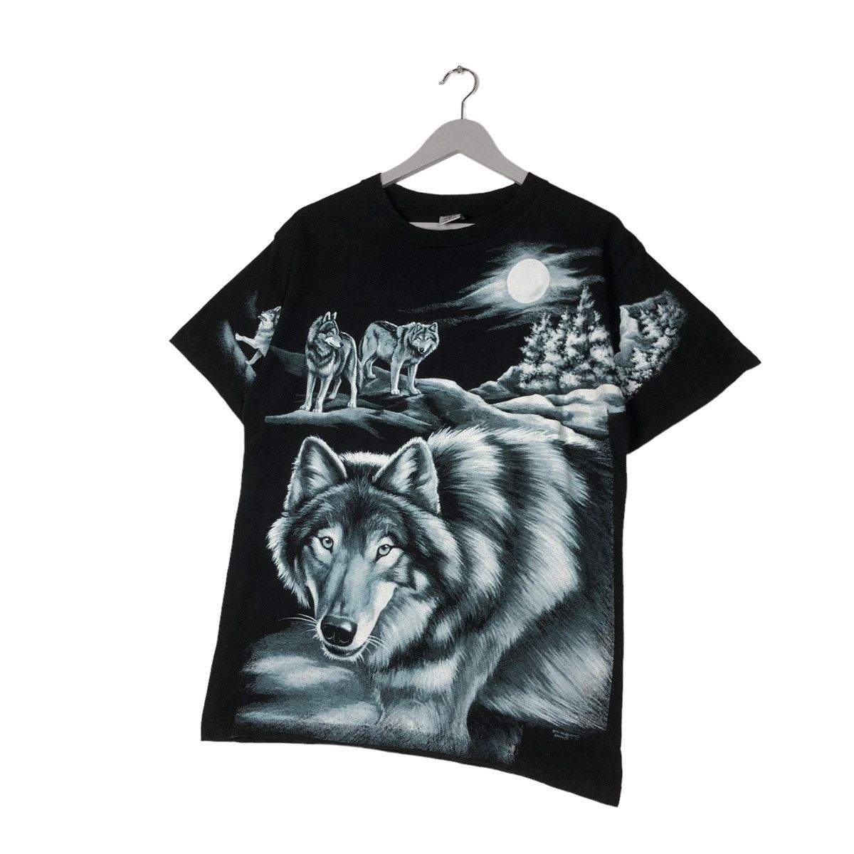 Vintage 🔥90’s Vintage Turners Original Wolf Big Logo T-Shirt Size US M / EU 48-50 / 2 - 2 Thumbnail