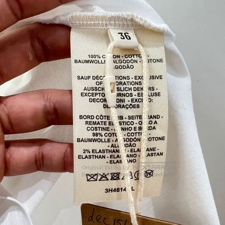 Hermes Hermes Chest pocket H embroidery short-sleeved T-shirt Size XS / US 0-2 / IT 36-38 - 4 Thumbnail