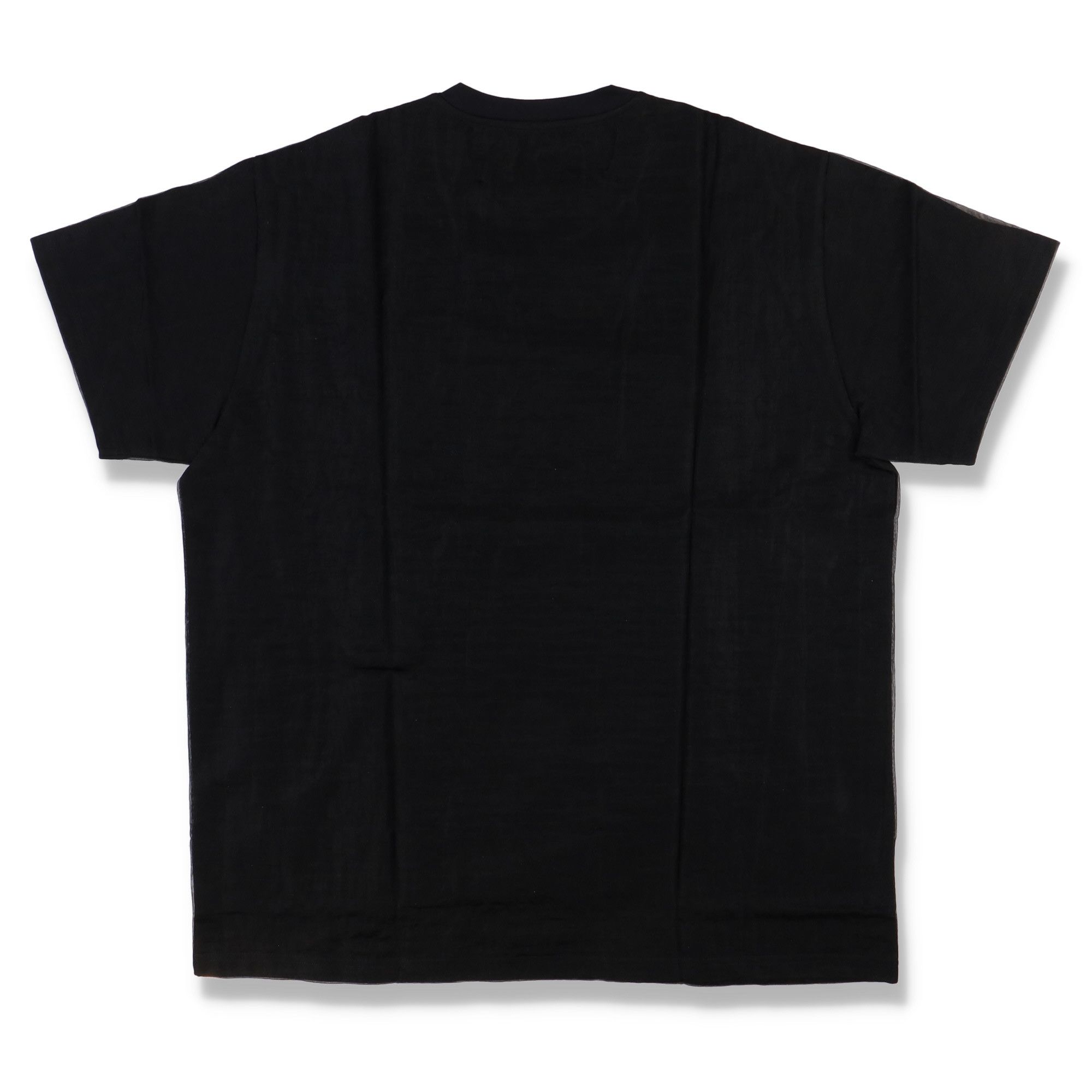Givenchy Black Embroidered Logo Mesh Overlay Oversized T-Shirt Size US L / EU 52-54 / 3 - 6 Thumbnail