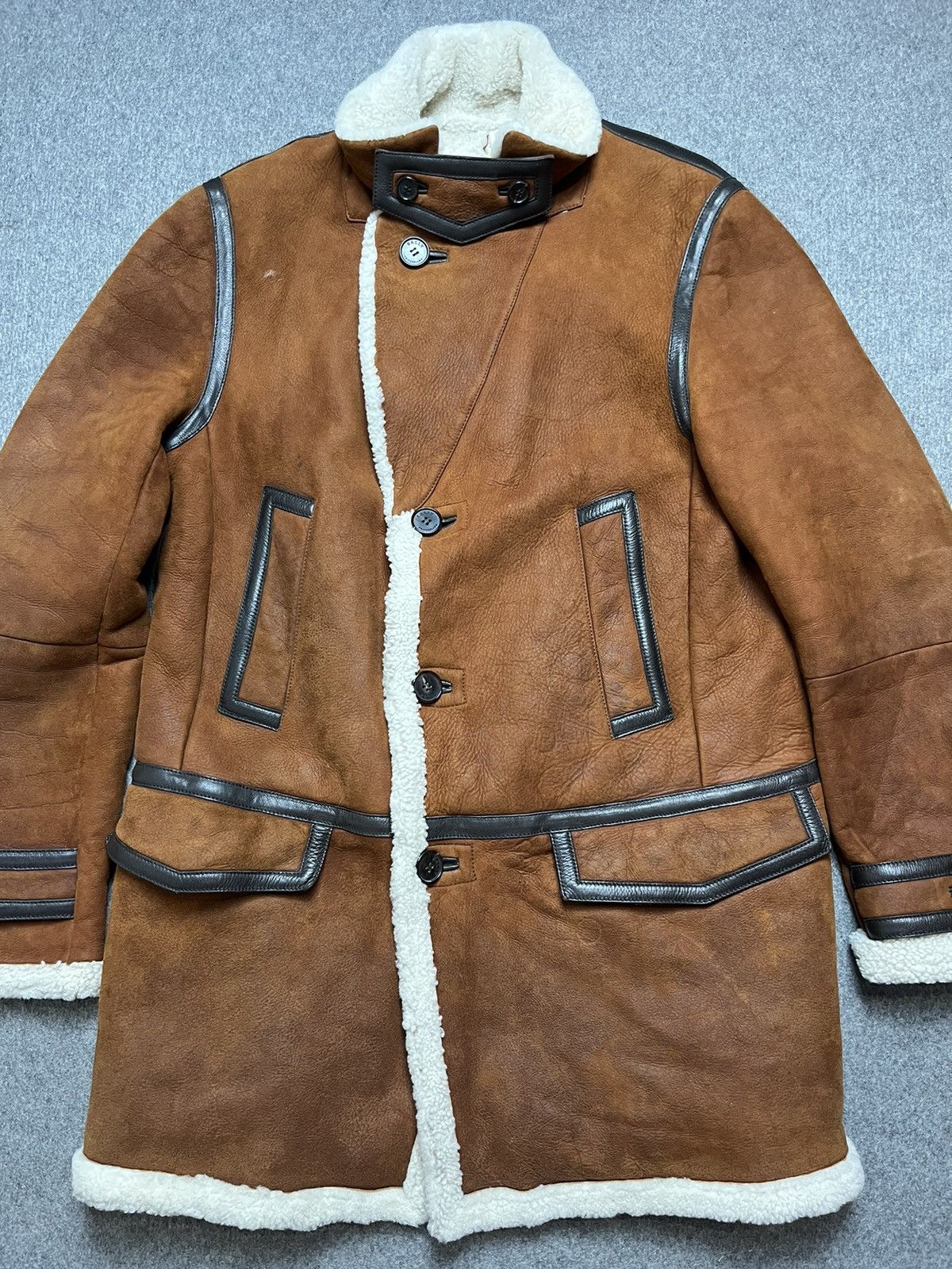 Bally Bally Lamb Shearling leather jacket Size US S / EU 44-46 / 1 - 4 Thumbnail