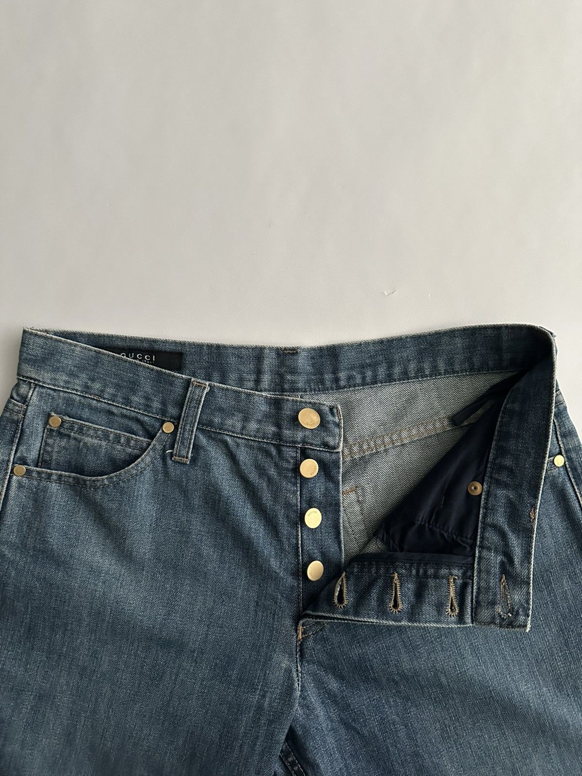 Gucci Gucci by Tom Ford Logo Denim Jeans Size US 29 - 10 Thumbnail