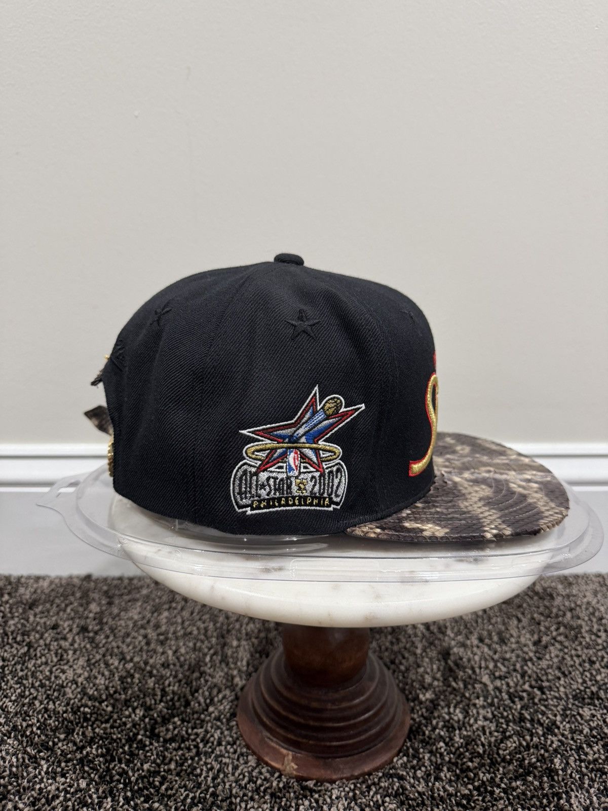 Just Don × Mitchell & Ness Just Don Mitchell & Ness Philadelphia 76er Exotic Python Hat Size ONE SIZE - 2 Thumbnail