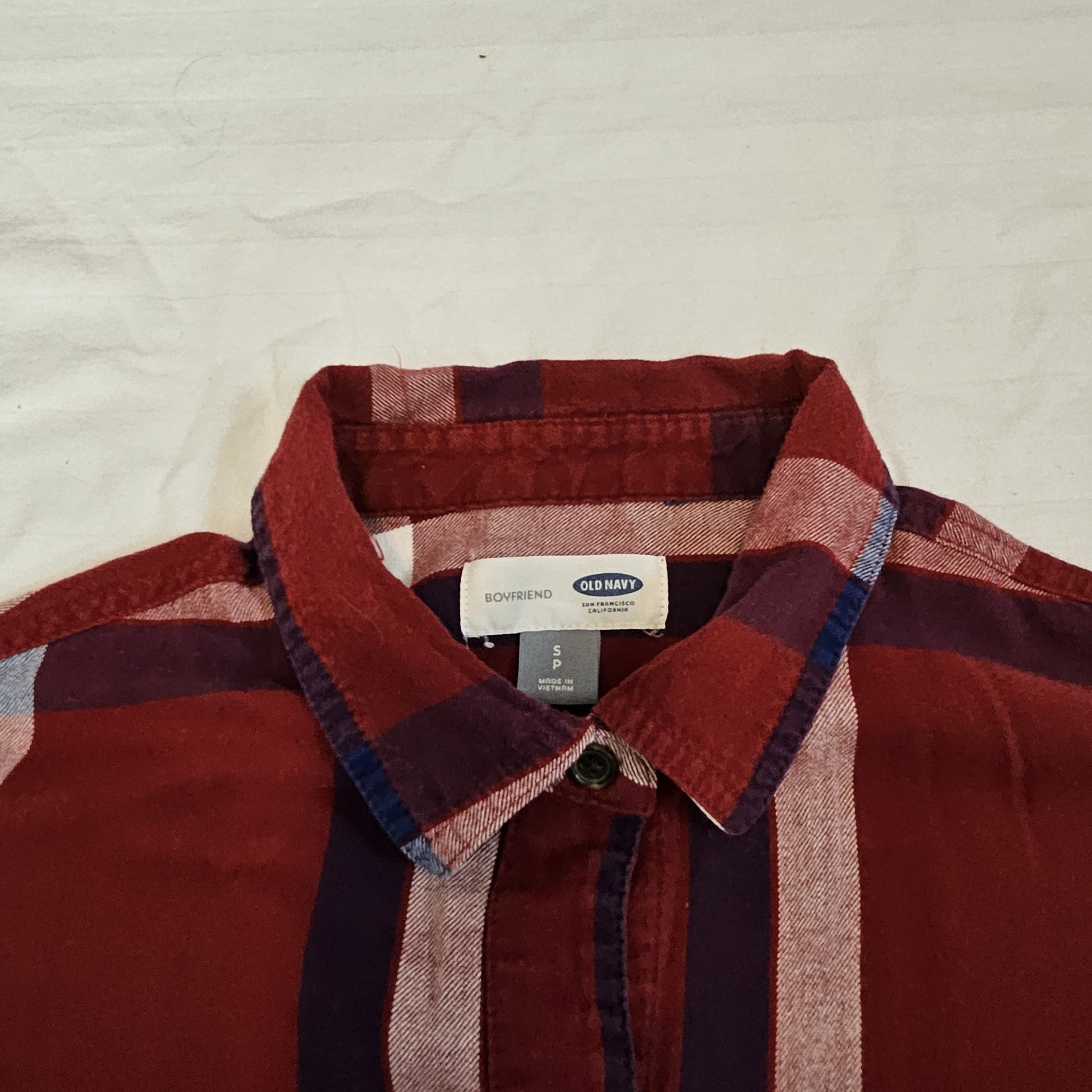 Old Navy Old Navy Flannel Woman's S Red/White/Blue Size S / US 4 / IT 40 - 3 Thumbnail