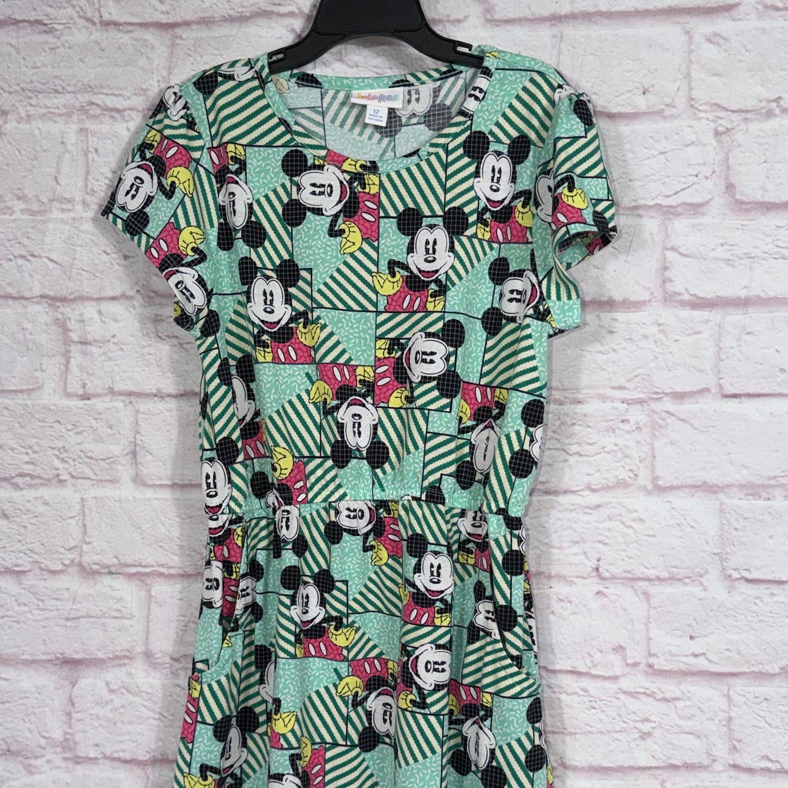 Other LulaRoe Girls 12 Mickey Mouse Dress Size ONE SIZE - 5 Thumbnail