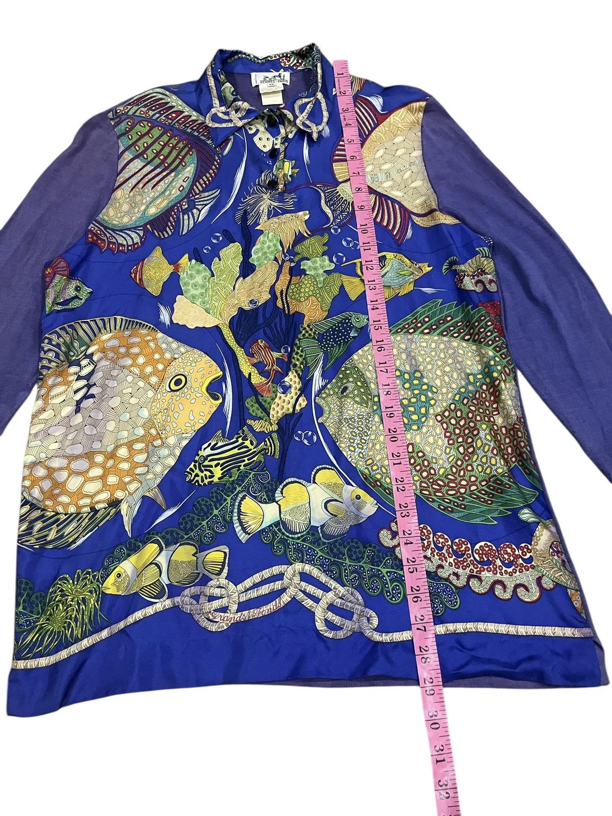 Hermes Hermès “Grands Fonds” Silk Knit Sweater/Polo – Margiela Era Size US M / EU 48-50 / 2 - 14 Thumbnail
