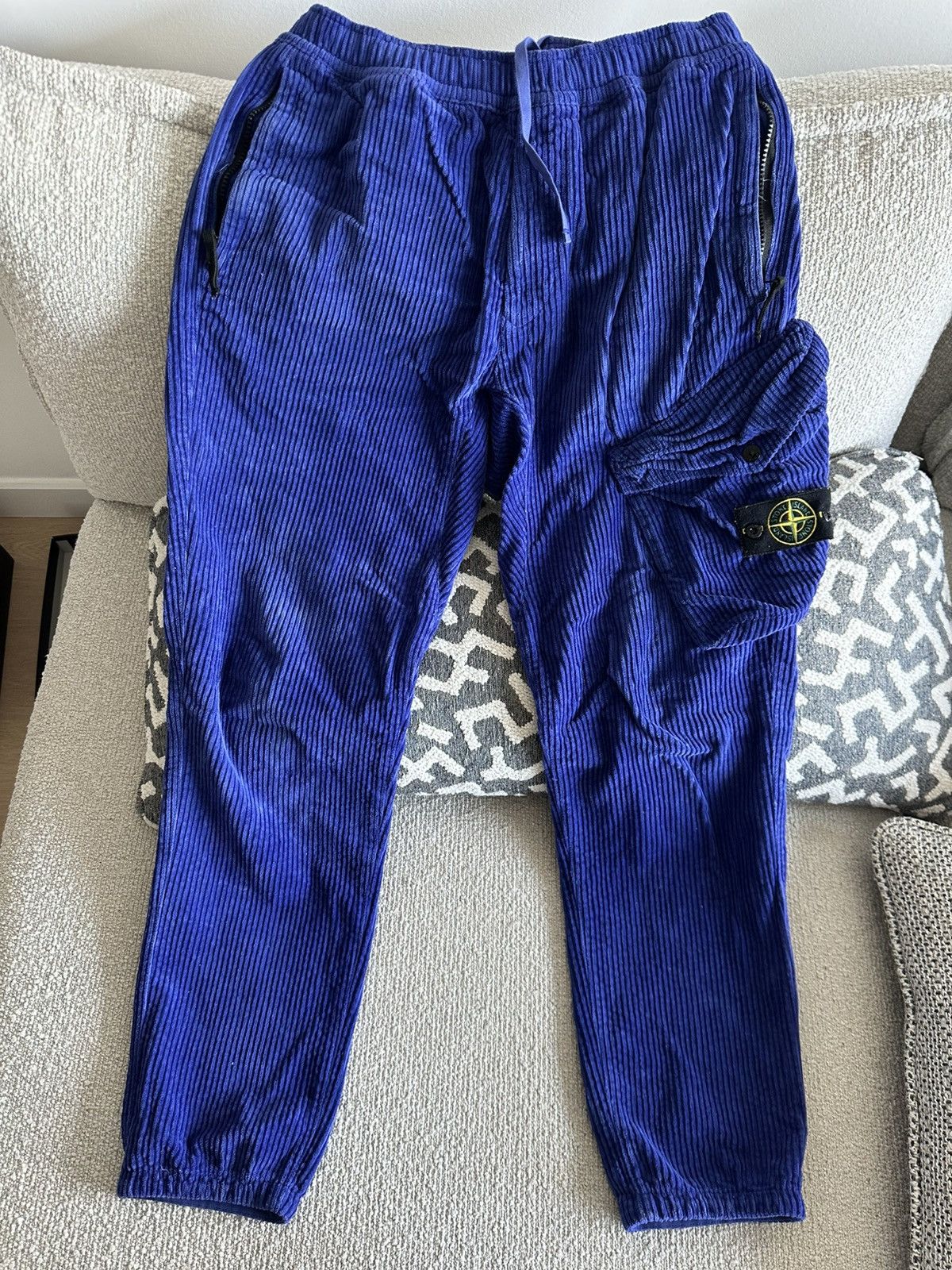 Stone Island Corduroy stone island pants, adjustable Size US 33 - 2 Thumbnail