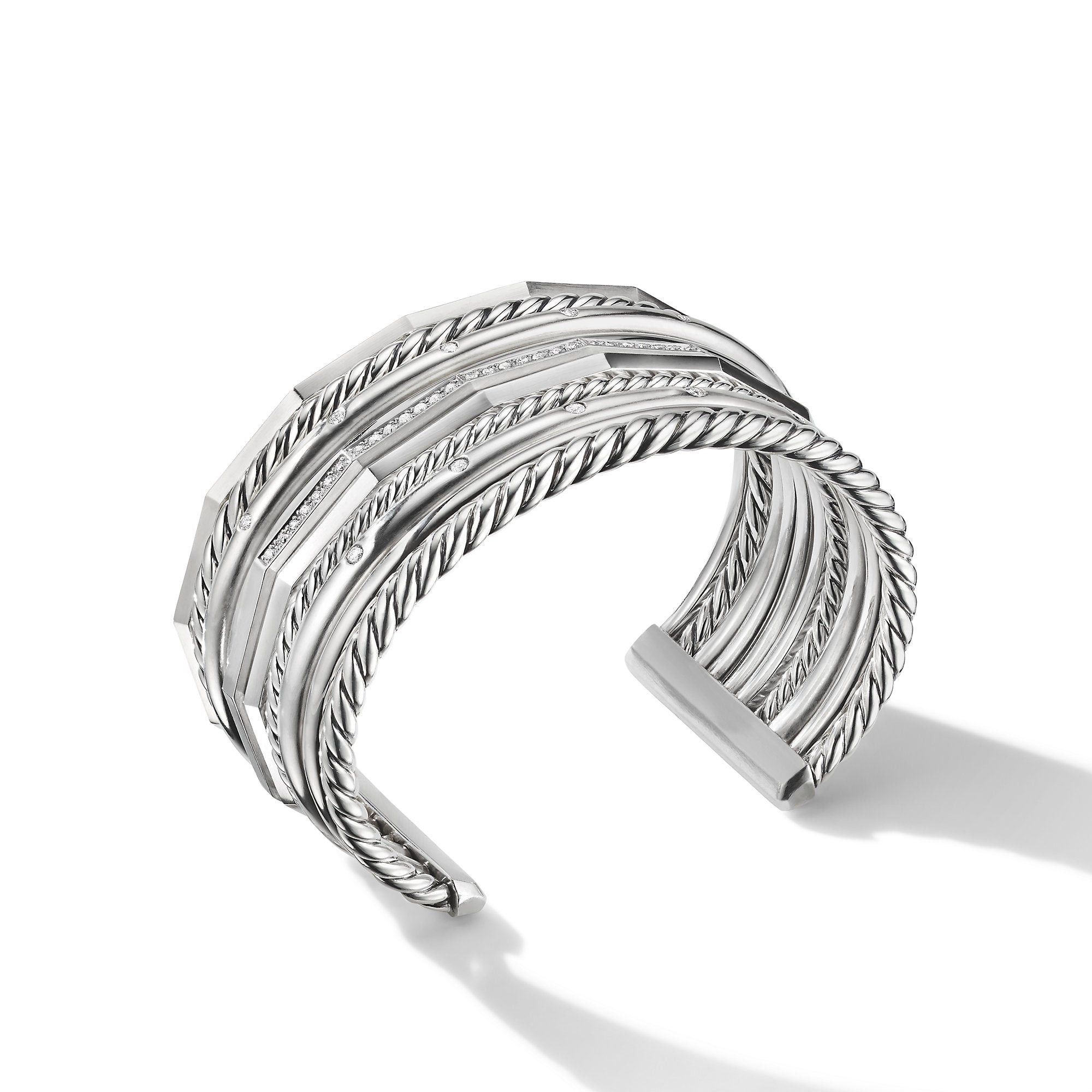 David Yurman o1w1db10526 B16224D Size:L/ Bracelet in Sterling Silver Size ONE SIZE - 1 Thumbnail