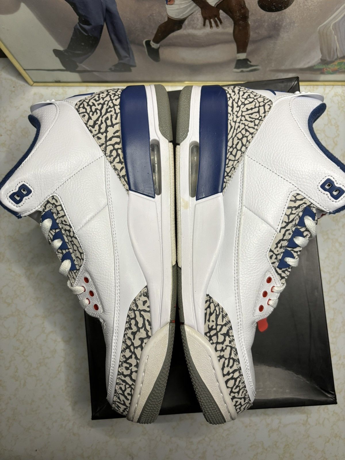 Jordan Brand Air Jordan 3 Retro OG True Blue 2016 Size US 13 / EU 46 - 3 Thumbnail