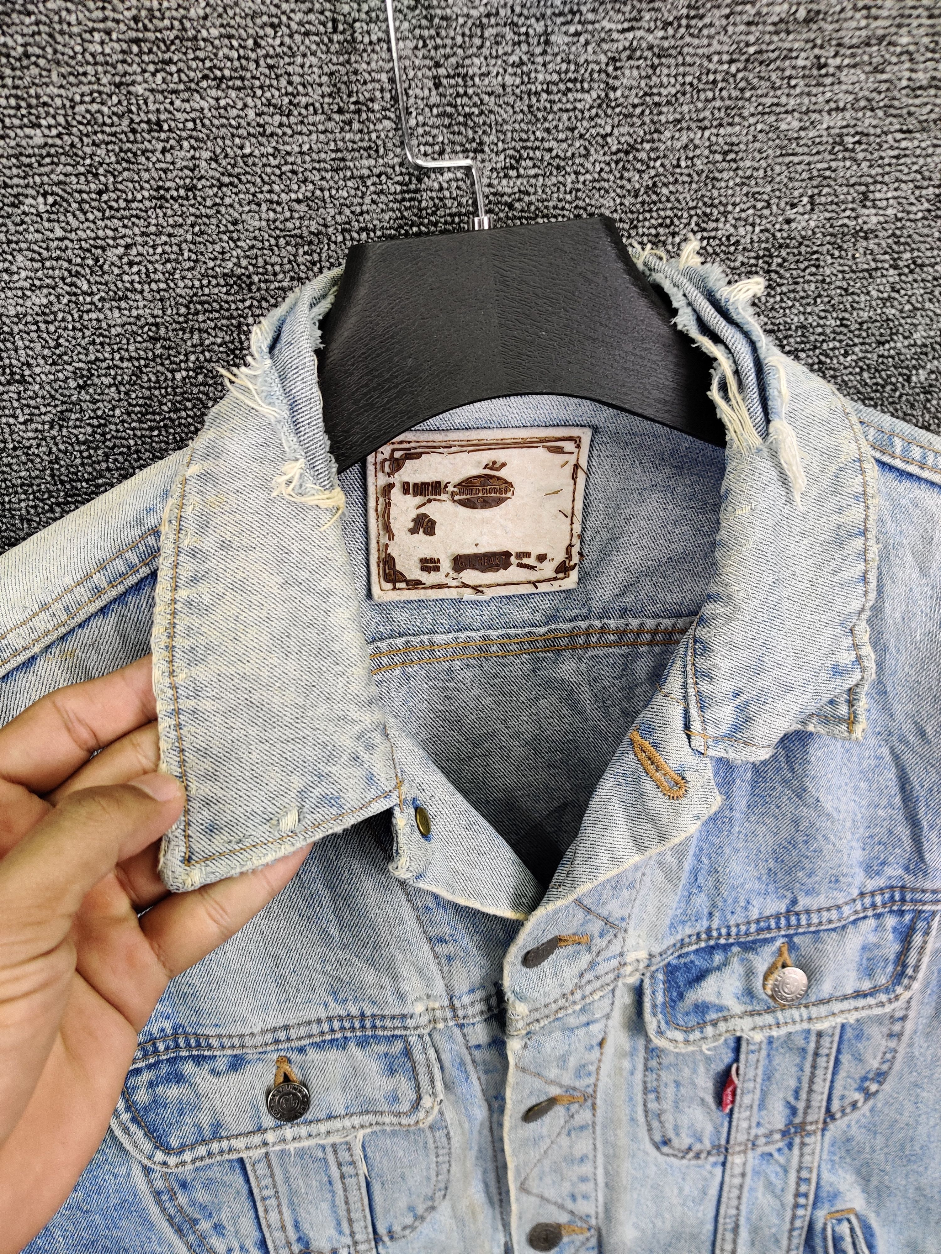 Japanese Brand Vintage G.L Heart Distressed Trucker Denim Jacket Size US M / EU 48-50 / 2 - 3 Thumbnail