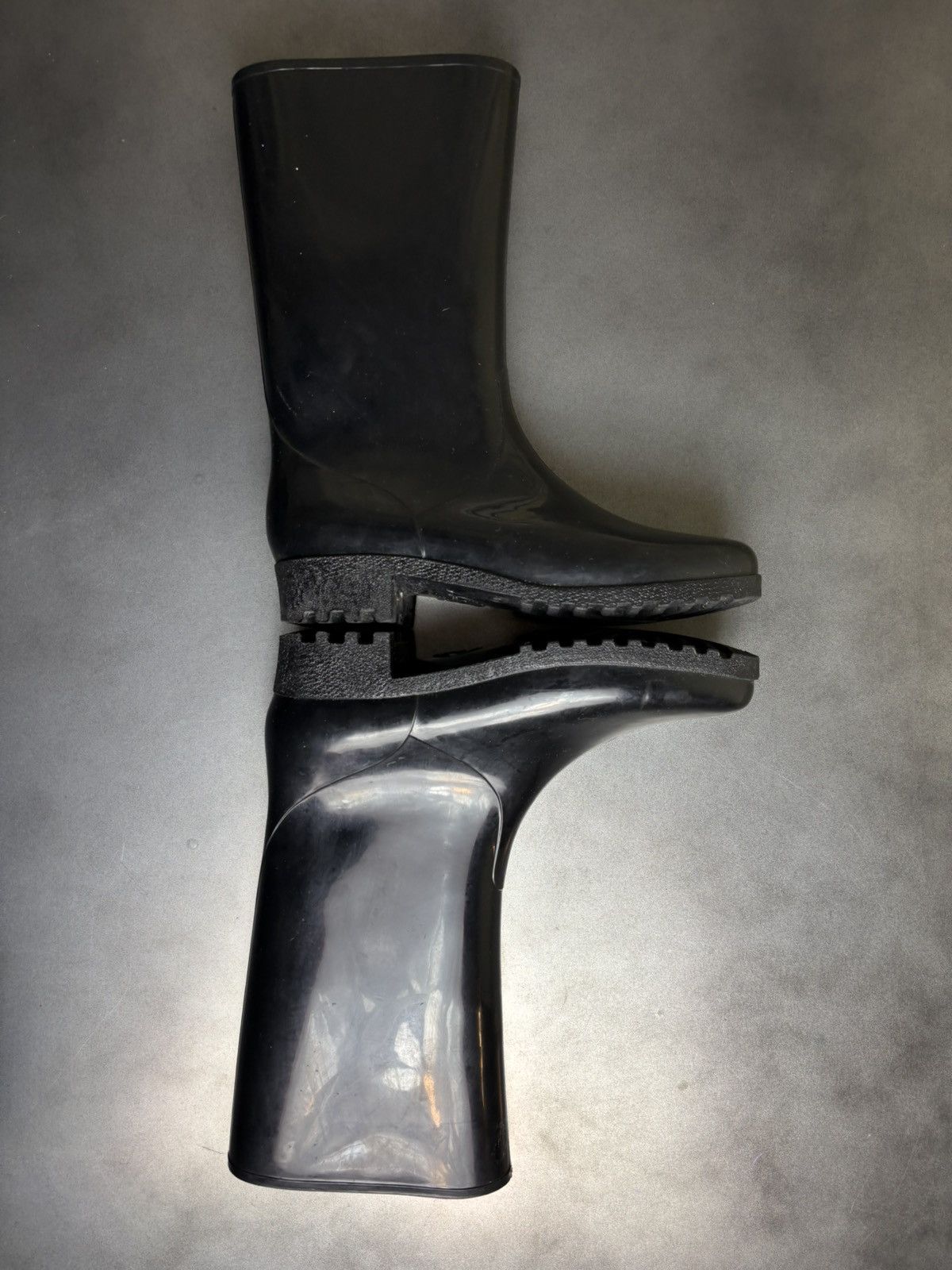 Designer × Hunter × Vintage Vintage Jelly Boots Made in France Clear Rain Boots Garden 8 Size US 8 / IT 38 - 18 Thumbnail