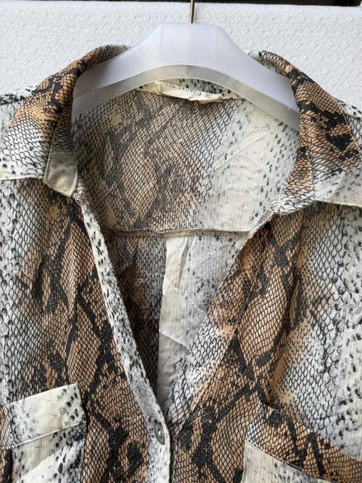 Japanese Brand Snake skin ifsixwasnine style the nines shirt Size US XL / EU 56 / 4 - 5 Thumbnail