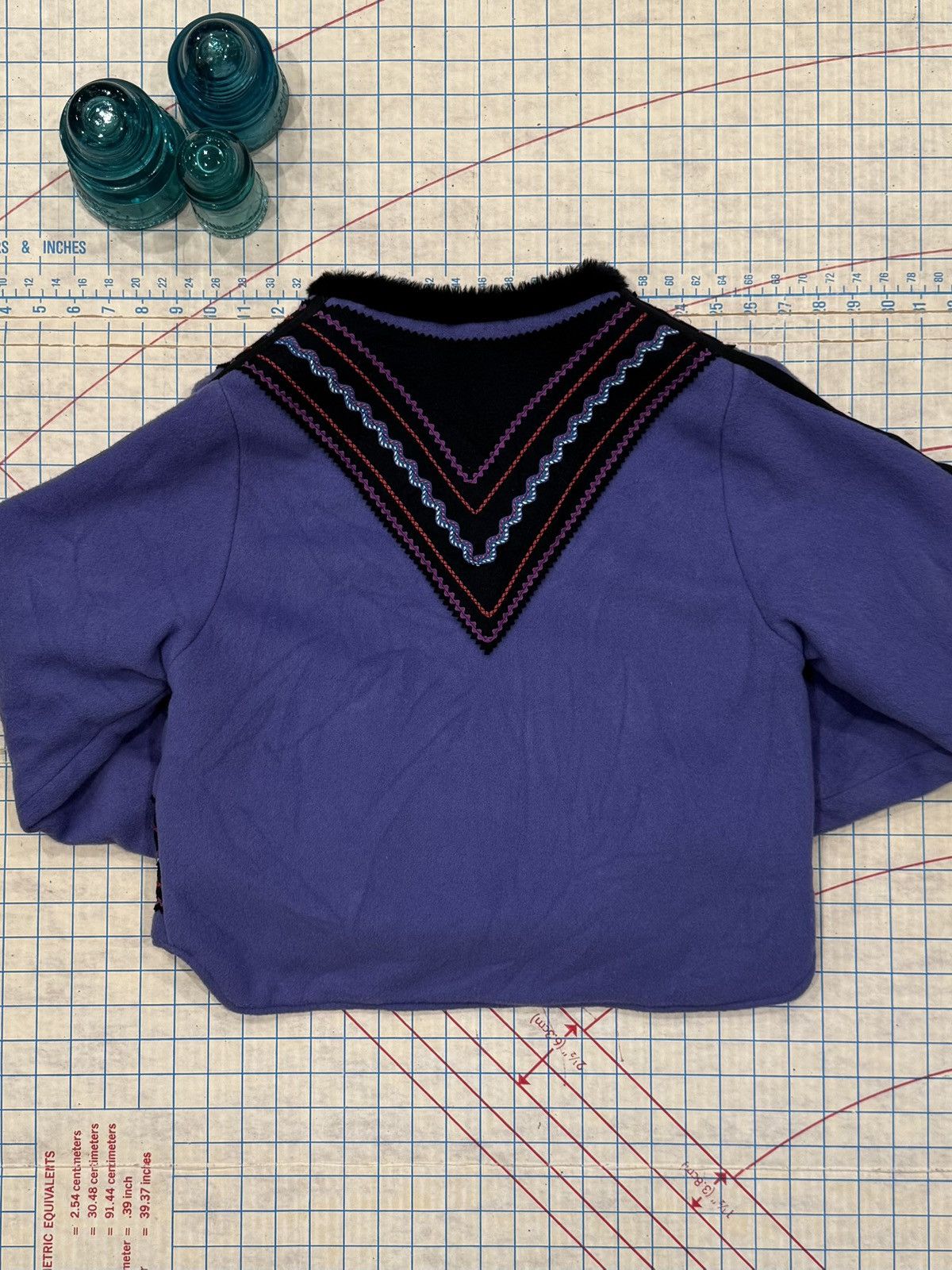 Vintage Samii Clothing Gay Ellis Sheffield Vermont Purple WoolJacket Size S / US 4 / IT 40 - 10 Thumbnail