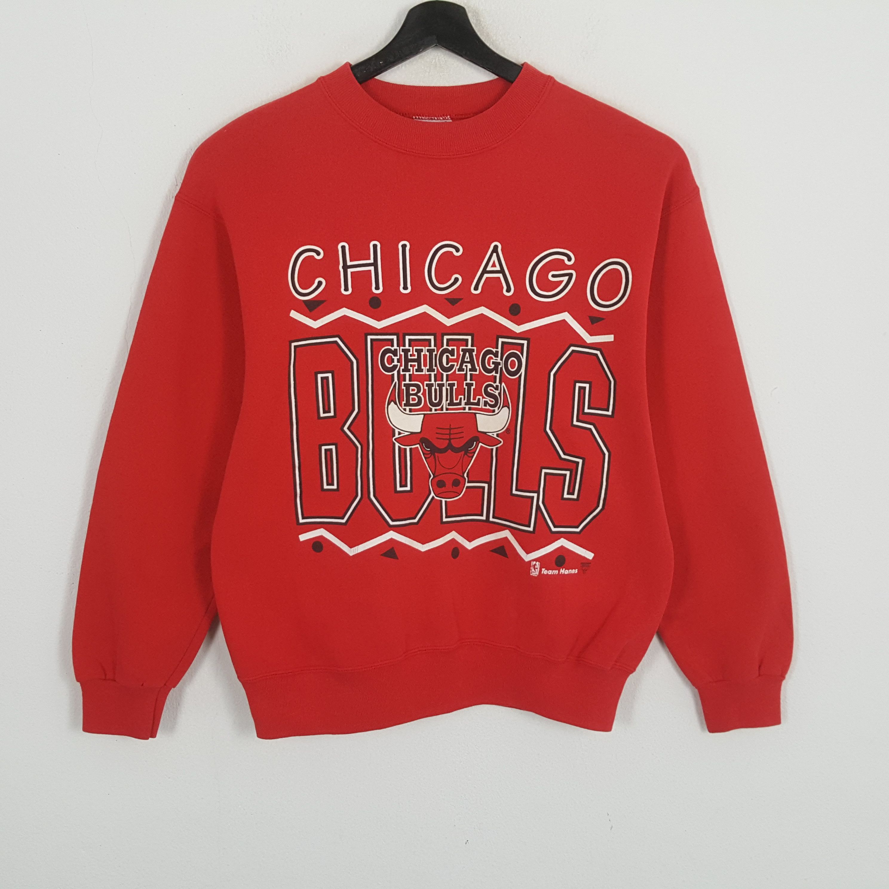 NBA × Vintage NBA CHICAGO BULLS Basketball Team Vintage Sweatshirt Size US M / EU 48-50 / 2 - 1 Thumbnail