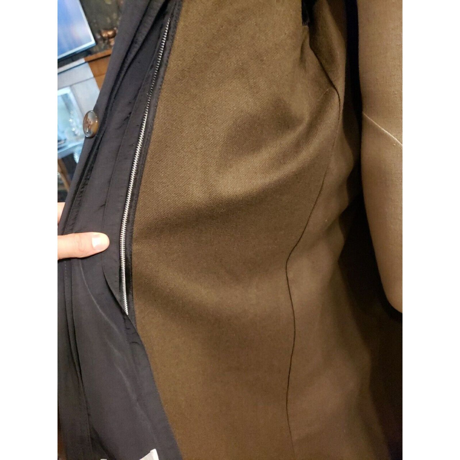 Other Vintage Drizzle Long Black Removable Lining Coat Size 44 L Size L / US 10 / IT 46 - 6 Thumbnail