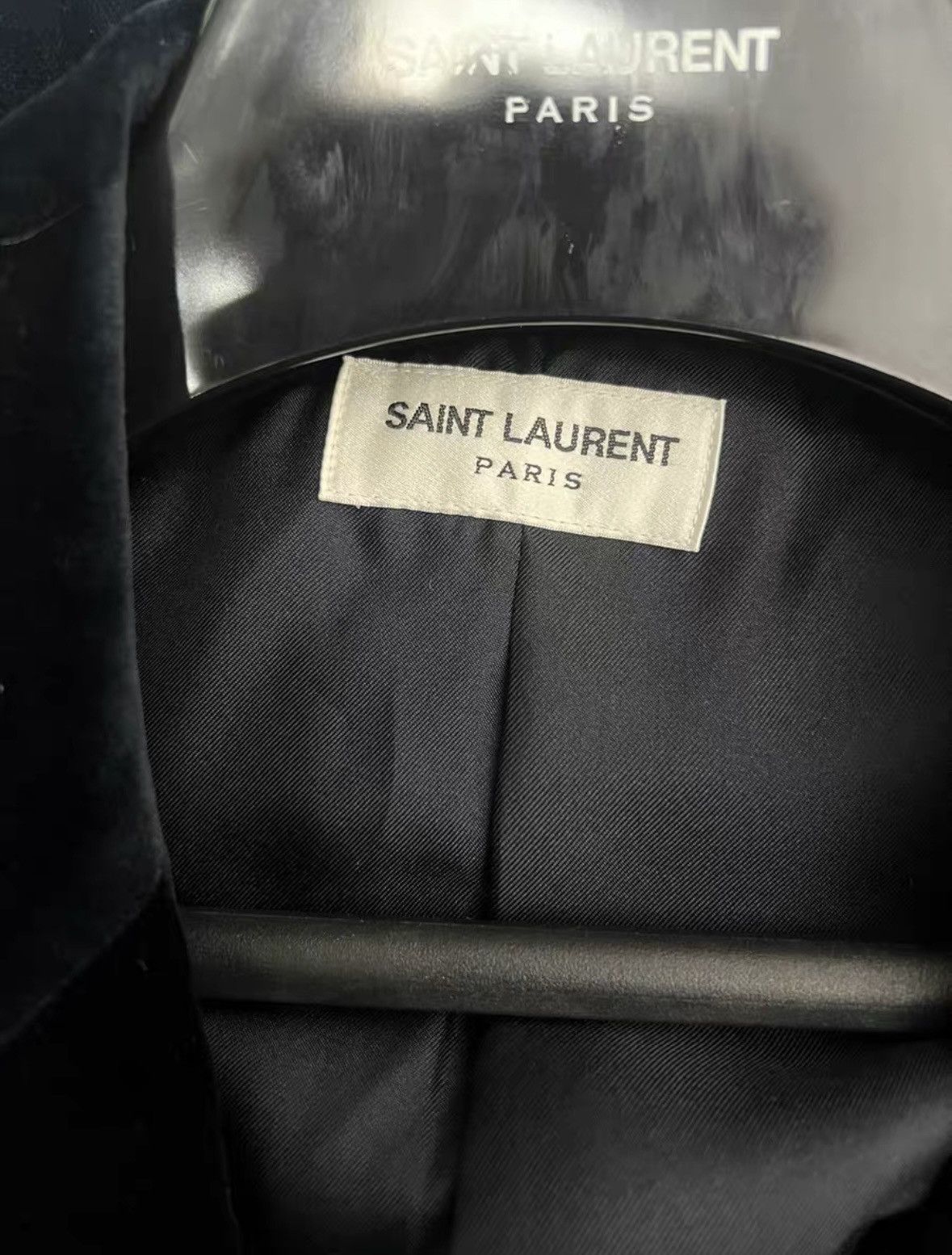 Saint Laurent Paris Velvet Blazer in Navy Blue sz 48 Size US M / EU 48-50 / 2 - 3 Thumbnail