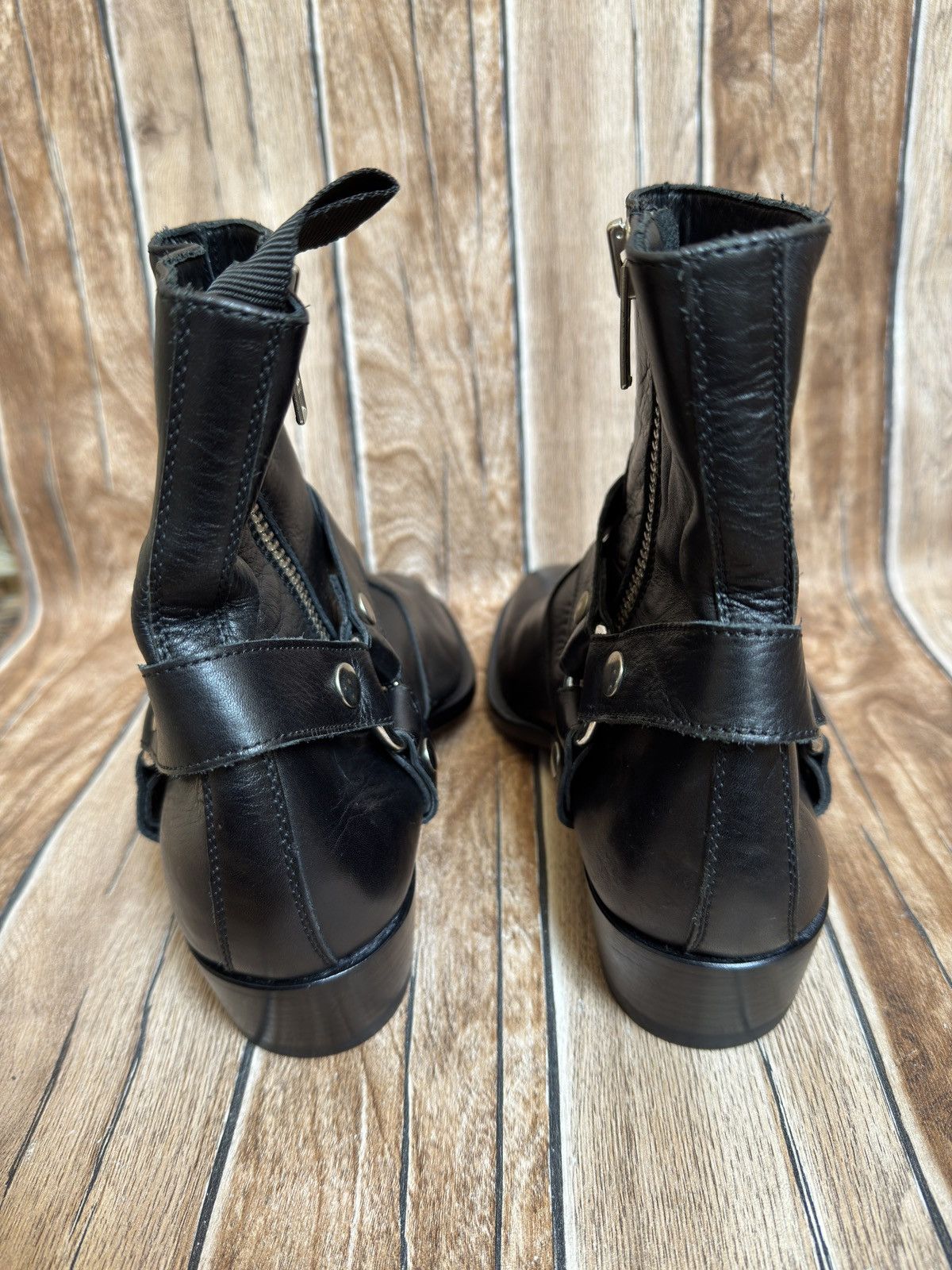 Calibre × Designer italian leather harness boots Size US 6.5 / EU 39-40 - 11 Thumbnail