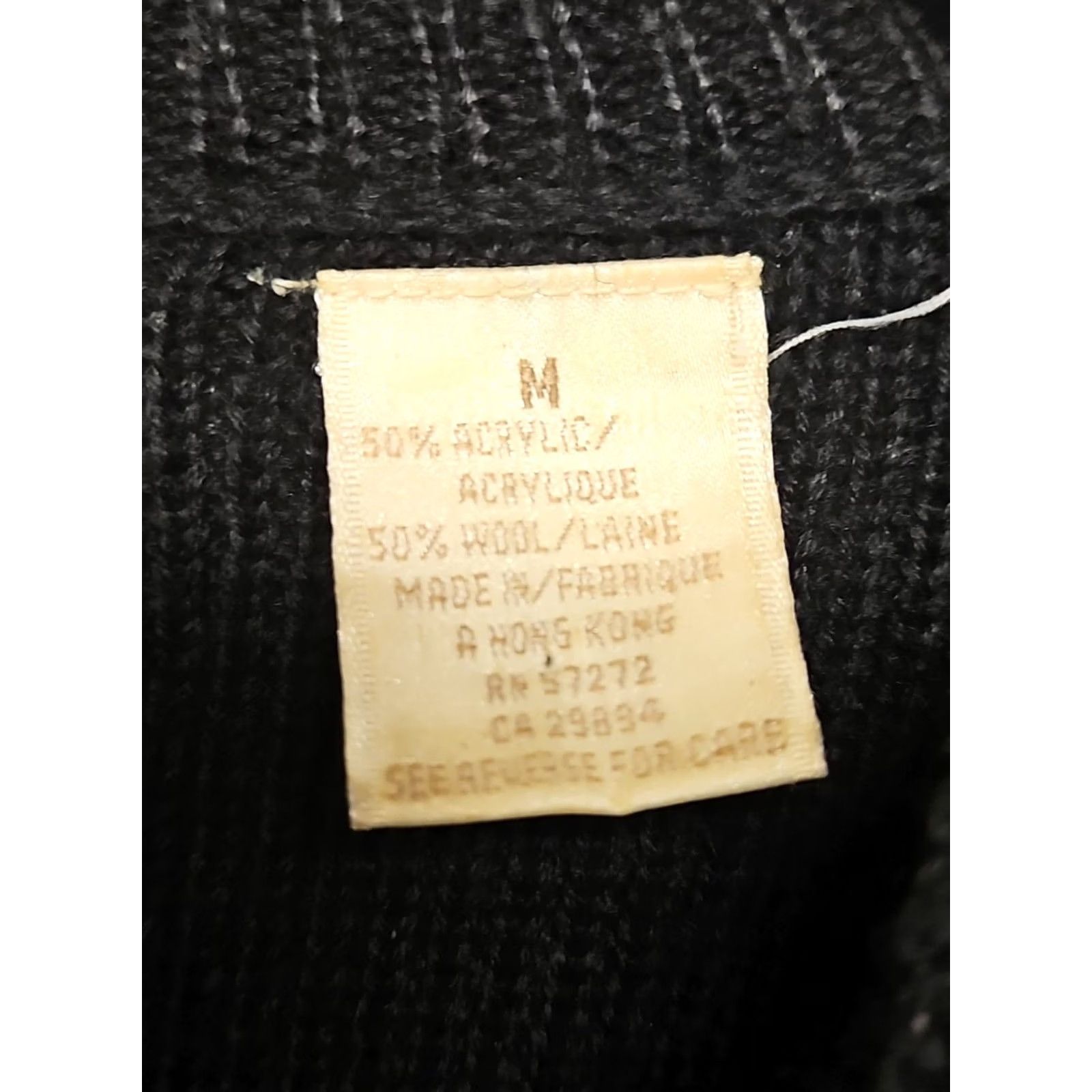 Perry Ellis VINTAGE Perry Ellis Sweater Pullover Knit Wool Black Medium Mens Quarter Zip Des... Size US M / EU 48-50 / 2 - 5 Thumbnail