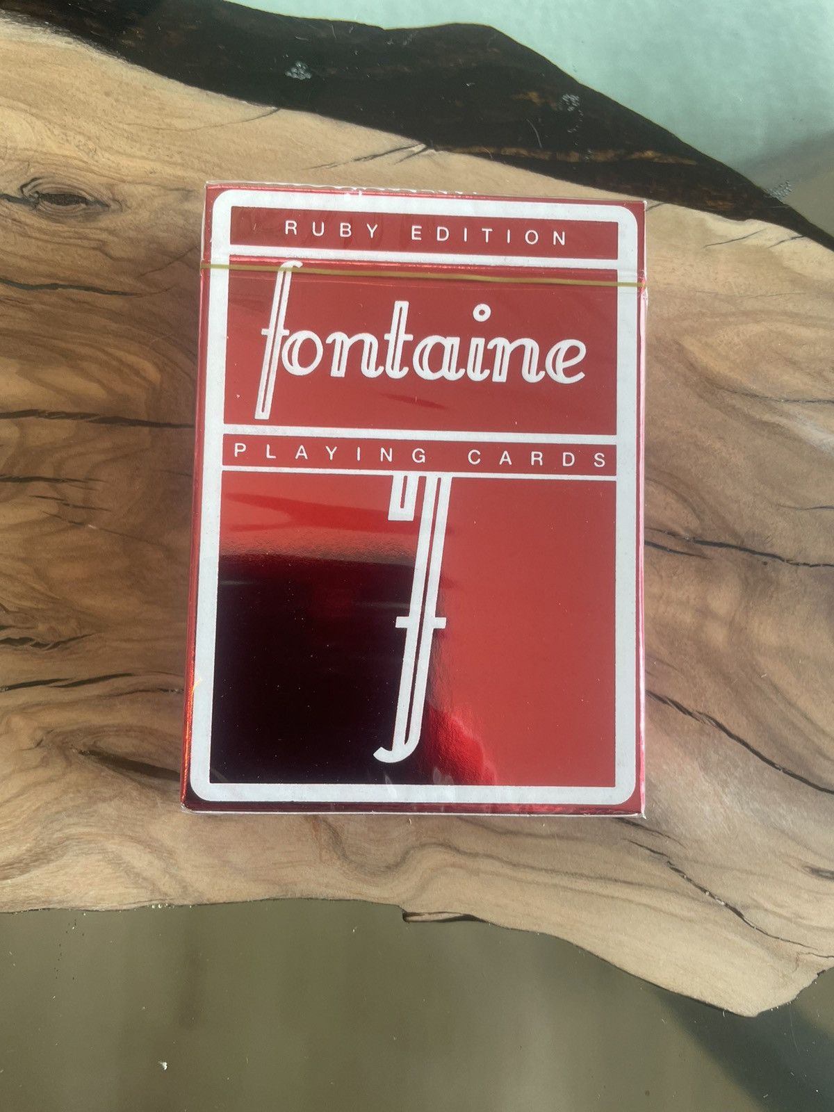 Bicycle FONTAINE LIMITED RUBY FOIL - SINGLE DECK PLAYING CARDS Size ONE SIZE - 1 Thumbnail