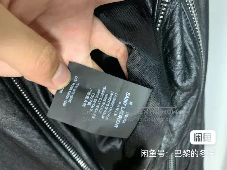 Saint Laurent Paris Saint Laurent Paris Blood Tooth Leather Jacket Size US M / EU 48-50 / 2 - 4 Thumbnail