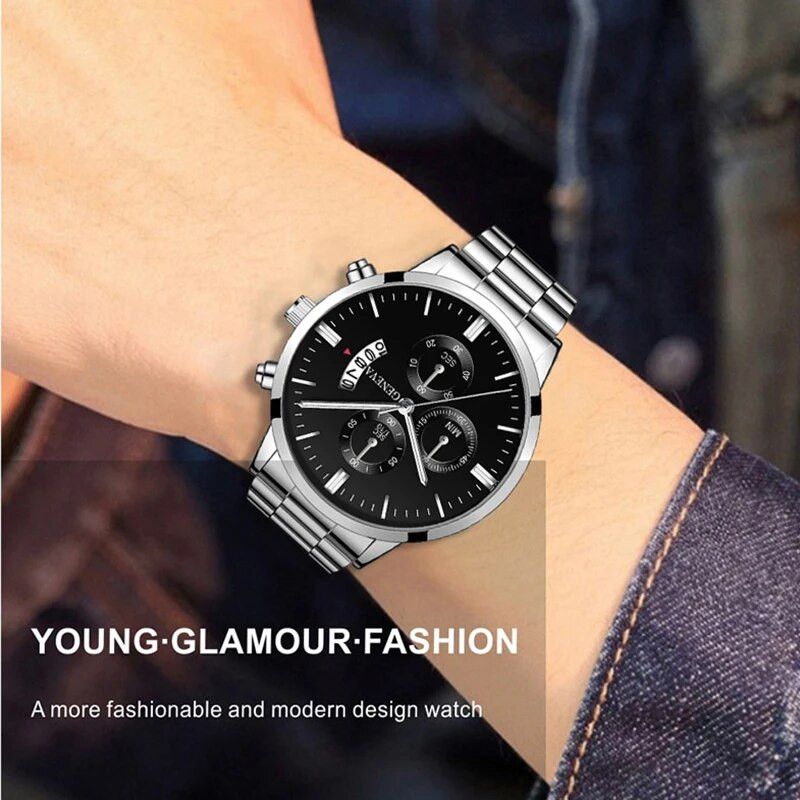 Other Fashion Men Watch Luxury Quartz Business Male Bracelet Size ONE SIZE - 7 Thumbnail