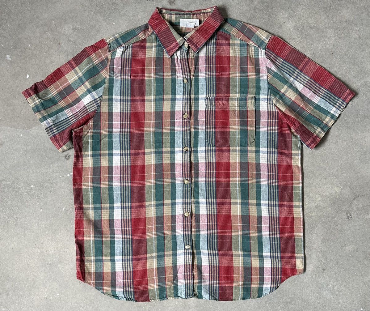 VINTAGD ALFRED DUNNER CHECKERED SHIRT MADE IN USA