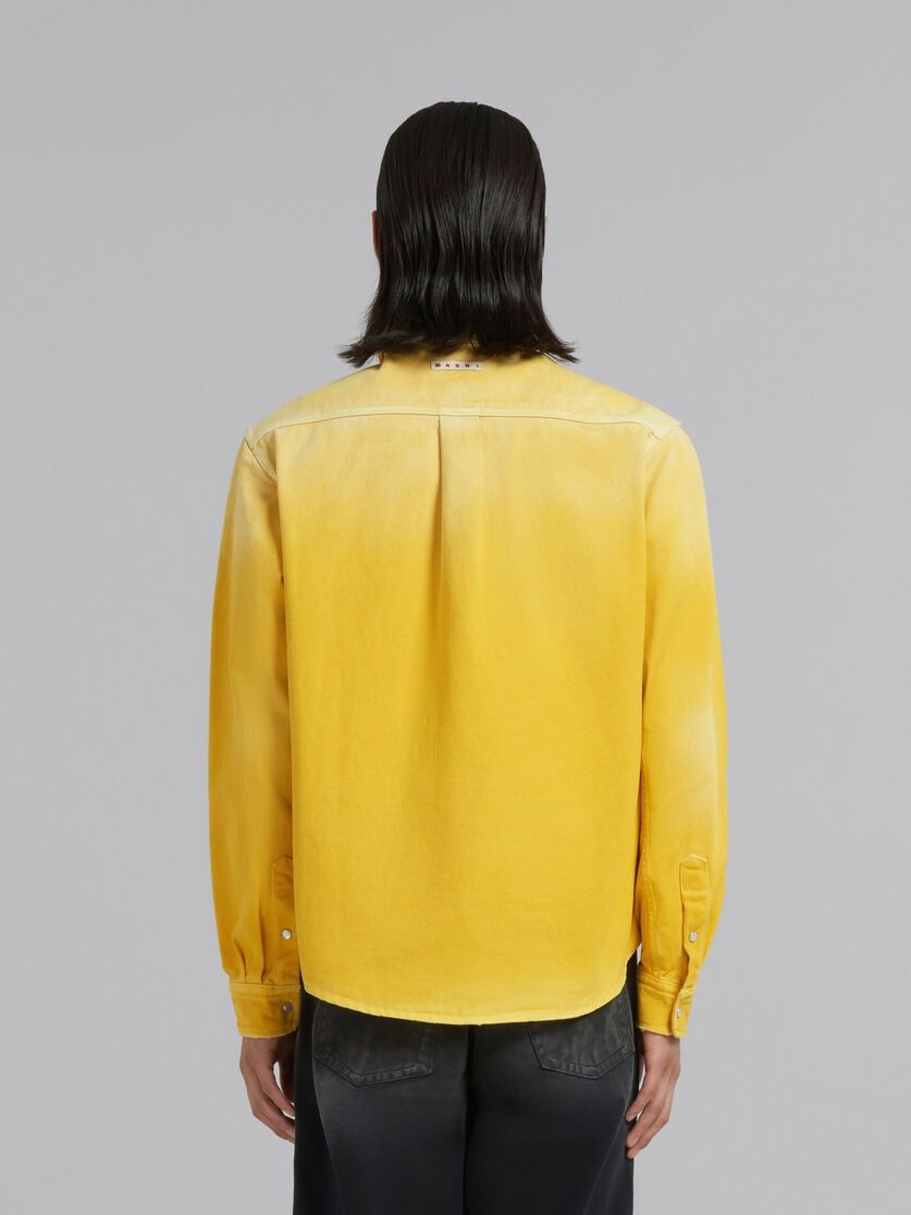 Marni o1w1db10125 Overdyed Bull Denim Shirt in Yellow Size US L / EU 52-54 / 3 - 4 Thumbnail