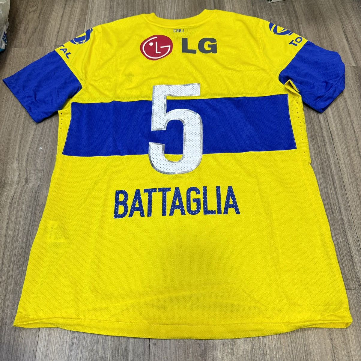 Nike Boca Juniors 11/12 player issue away shirt #5 Battaglia Size US XL / EU 56 / 4 - 2 Thumbnail