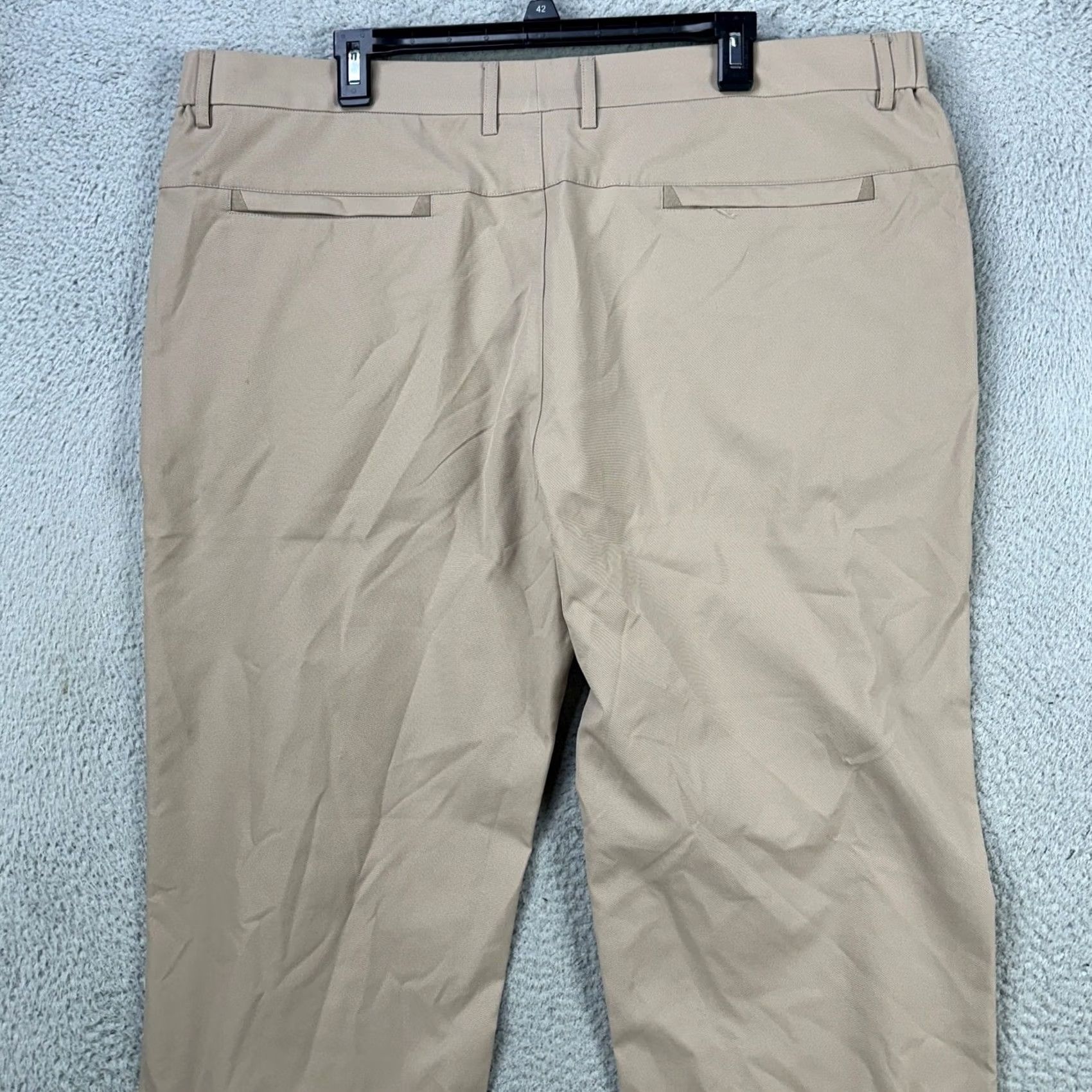 Vintage Jack Archer Mens Chino Pants 40X32 Beige Flat Front Straight Leg Comfort Pockets Casual Classic Size US 40 / EU 56 - 2 Thumbnail