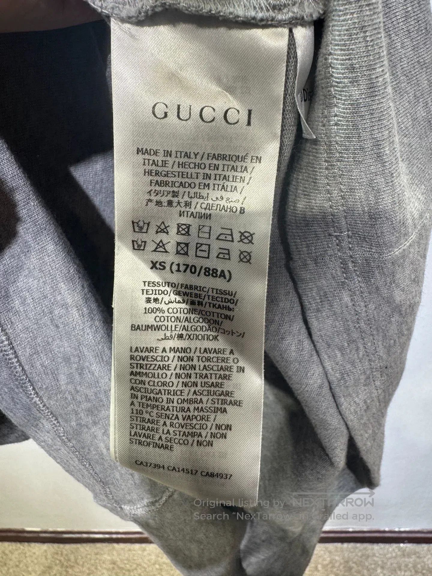 Gucci Gucci Disney Donald Duck Gray T-Shirt. Size US XS / EU 42 / 0 - 5 Thumbnail