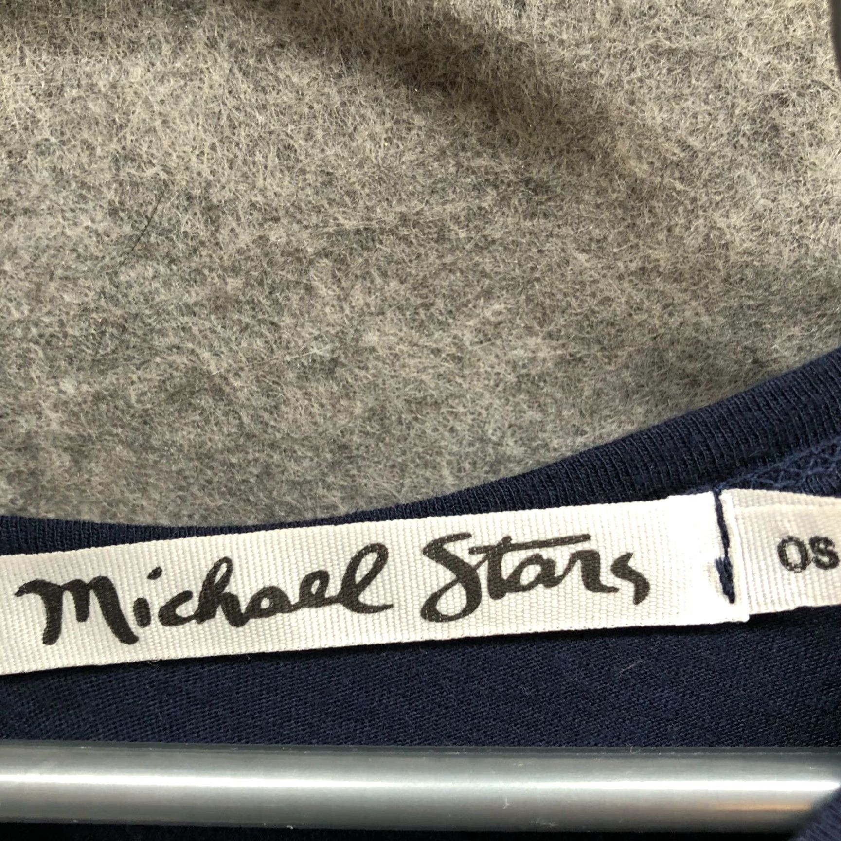Michael Stars Michael Stars Cold Shoulder Long Sleeve T Shirt Womens One Size Navy Blue Modal Supima OS Knit Cotton Micromodal Size ONE SIZE - 5 Thumbnail