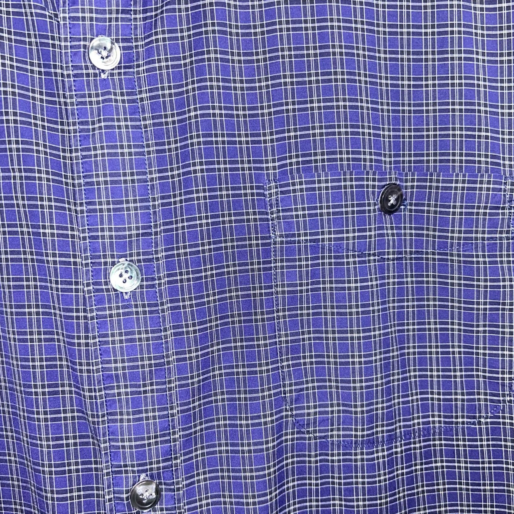 Todd Snyder Todd Snyder New York Button-Up Plaid Shirt Long Sleeve Men’s XL Blue Cotton Knit Casual Workwear Shirt Size US XL / EU 56 / 4 - 4 Thumbnail