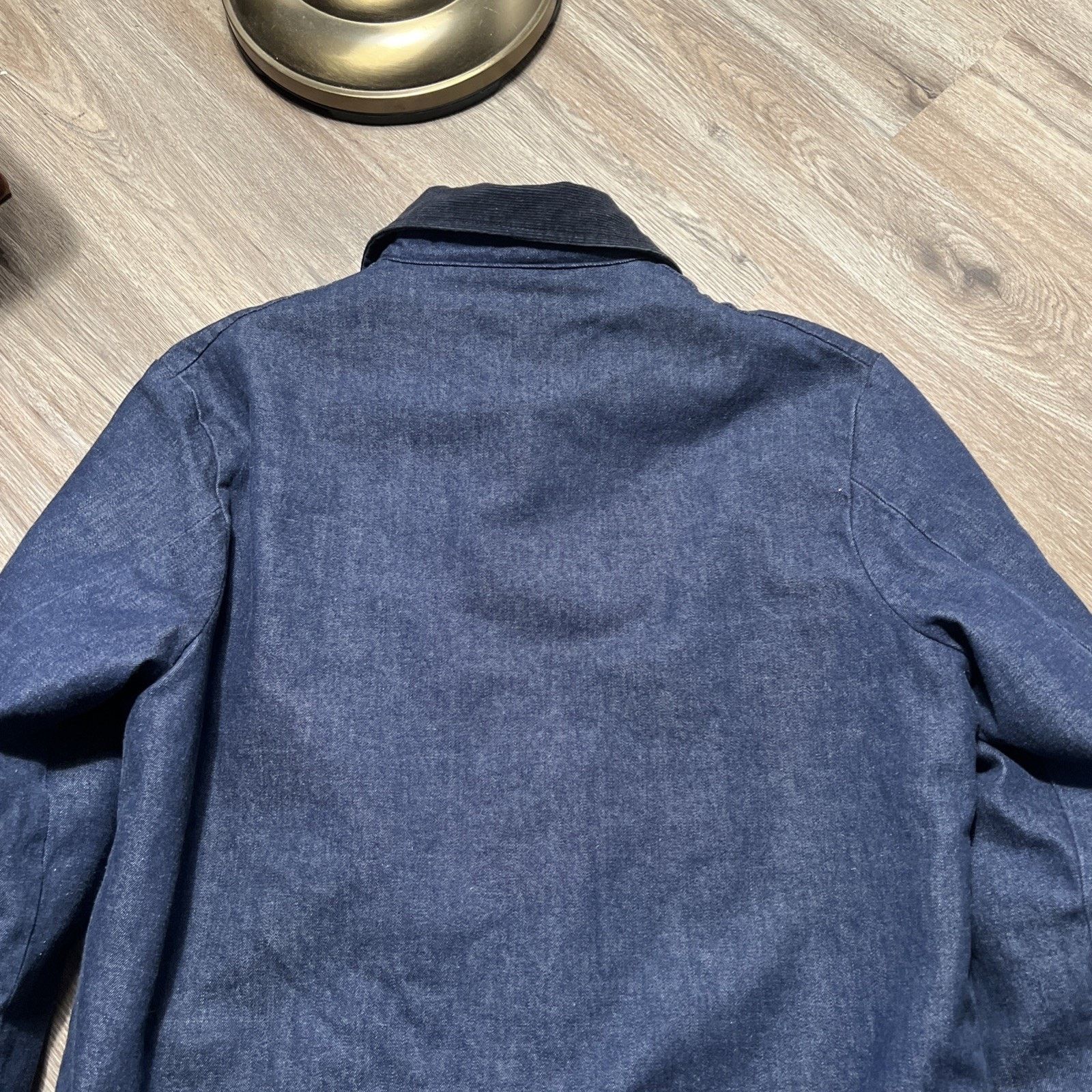 Sears Vintage 50s Lined Dark Denim Prison Stencil Chore Jacket XL Size US XL / EU 56 / 4 - 15 Thumbnail