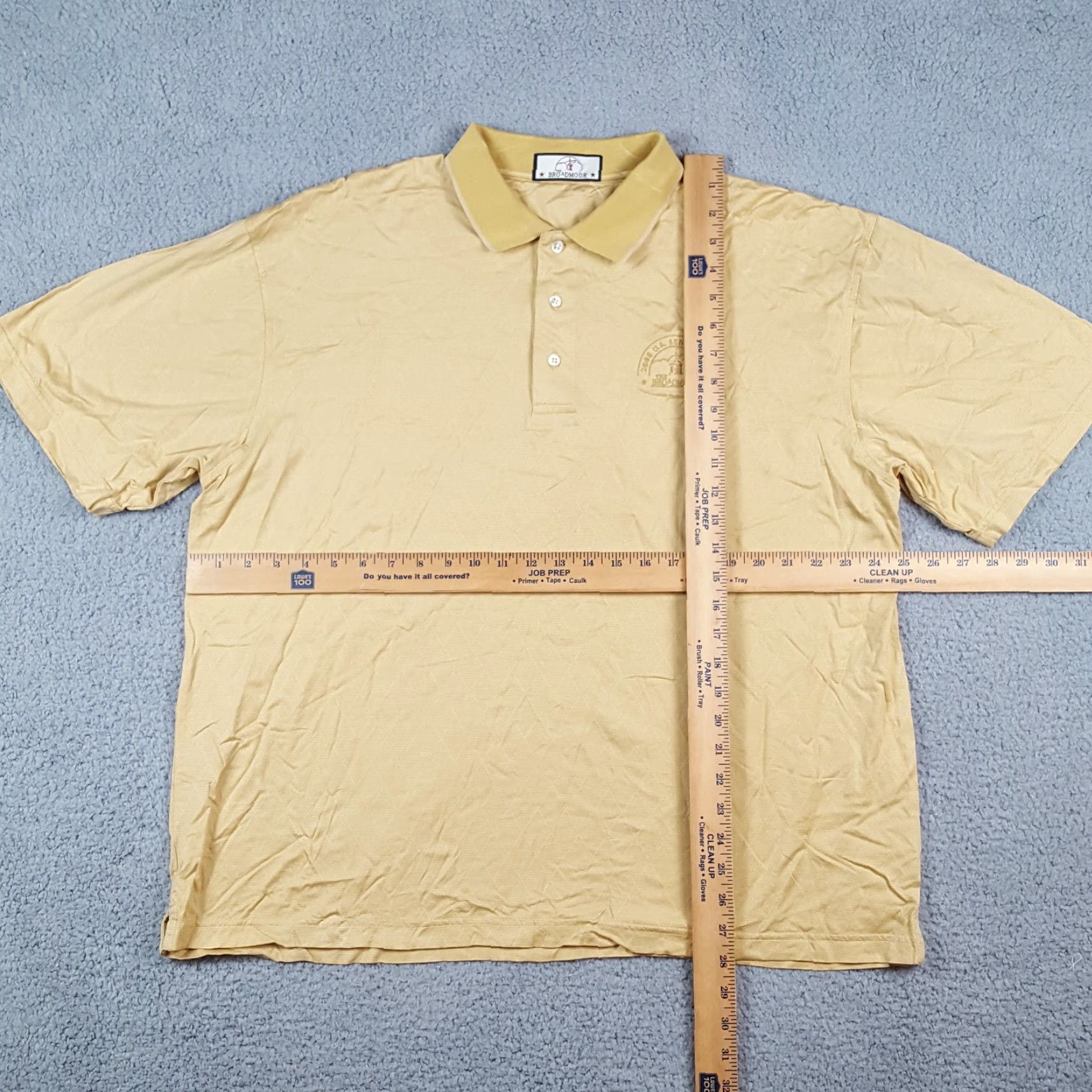 Vintage VINTAGE The Broadmoor US Open Golf Y2K Preppy Mens Polo Shirt Size 2XL Cotton Yellow Diamond Argyle 90s Golf Casual Size US XXL / EU 58 / 5 - 6 Thumbnail