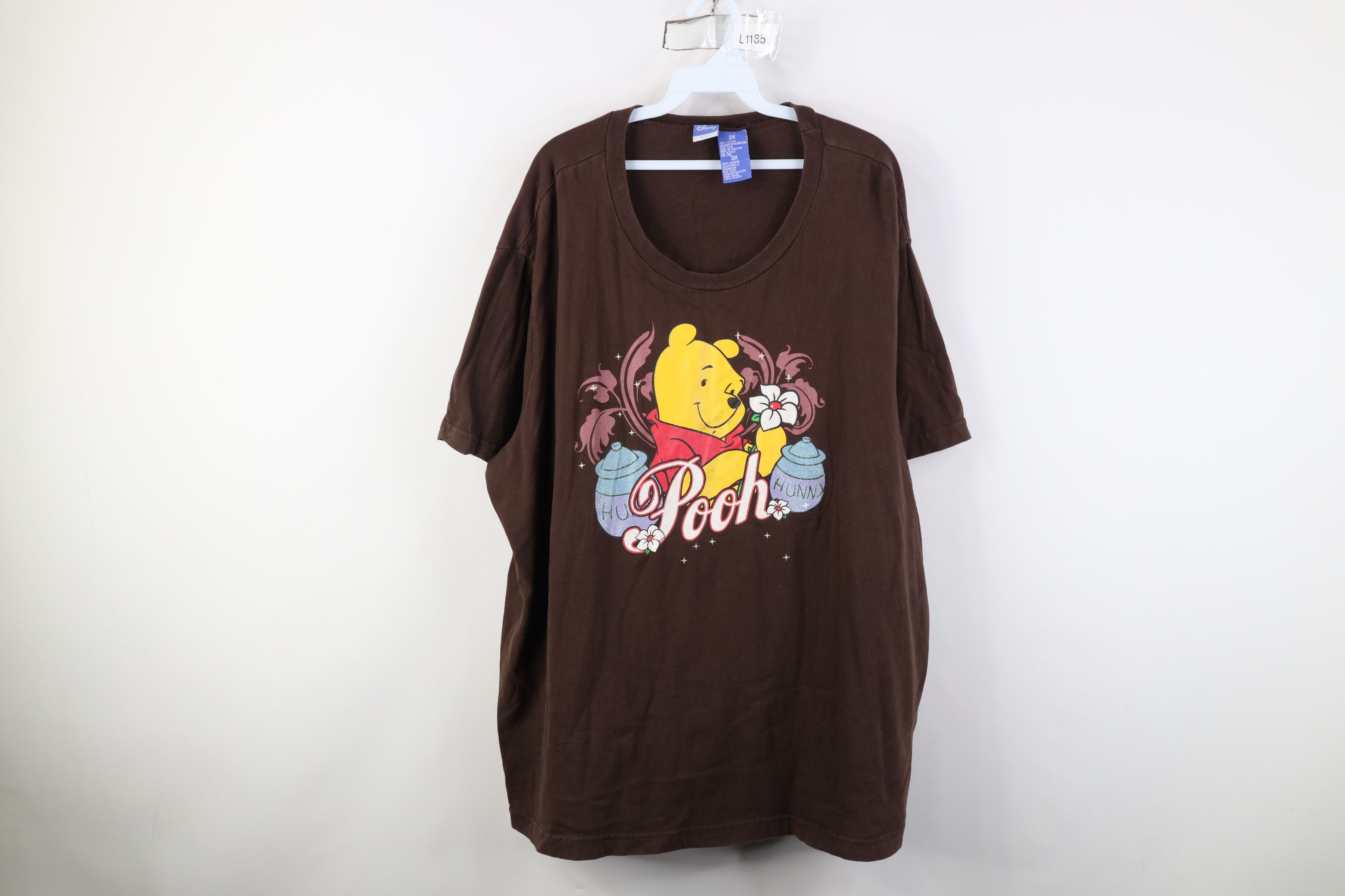 Disney Vintage Disney Winnie the Pooh Short Sleeve T-Shirt Brown Size 4XL / US 24-26 - 1 Thumbnail