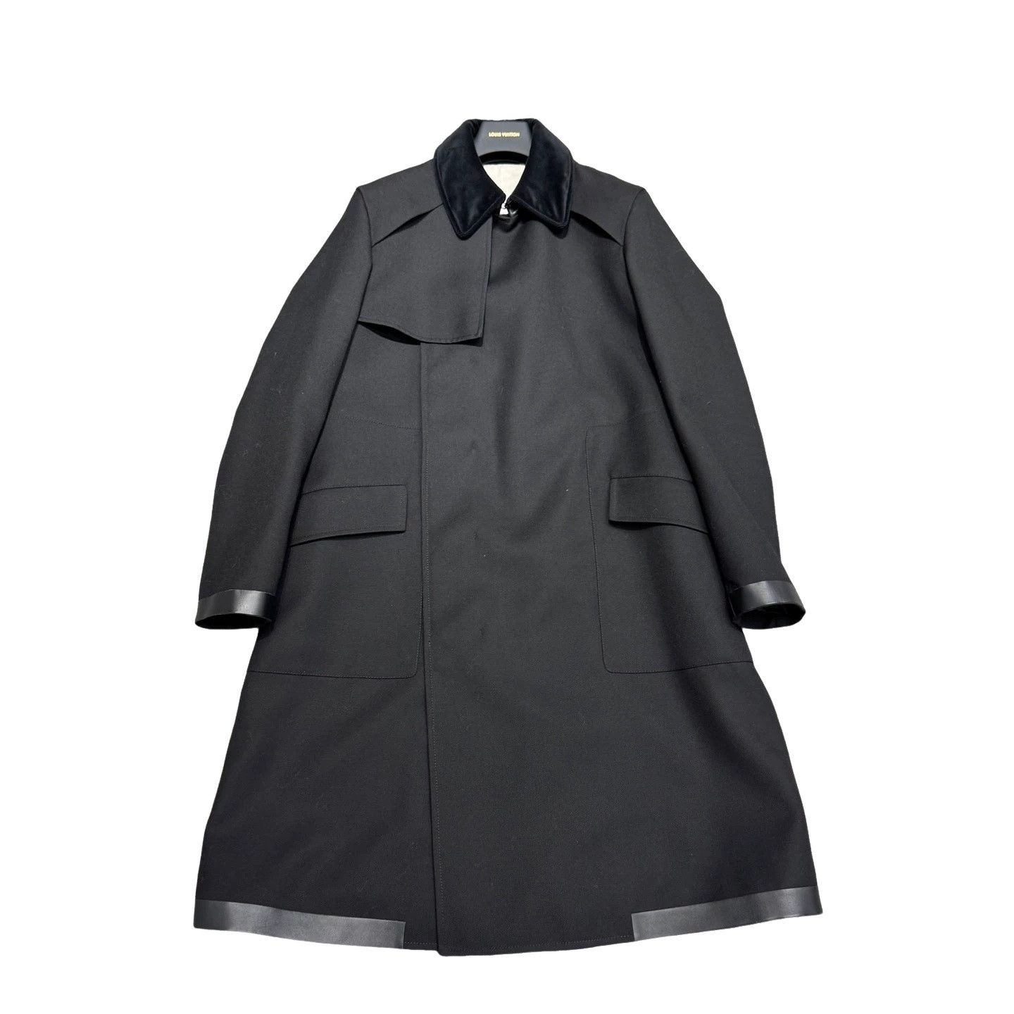 Berluti Berluti Calfskin Trim Wool Coat Size M Size US M / EU 48-50 / 2 - 1 Thumbnail