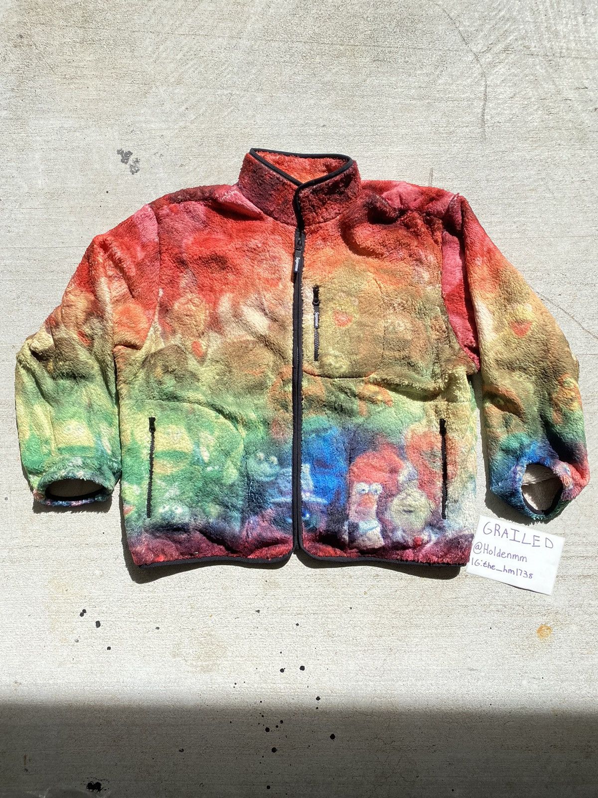 image of Xlarge / XL Supreme Muppets Fleece Jacket Multicolor, Men's