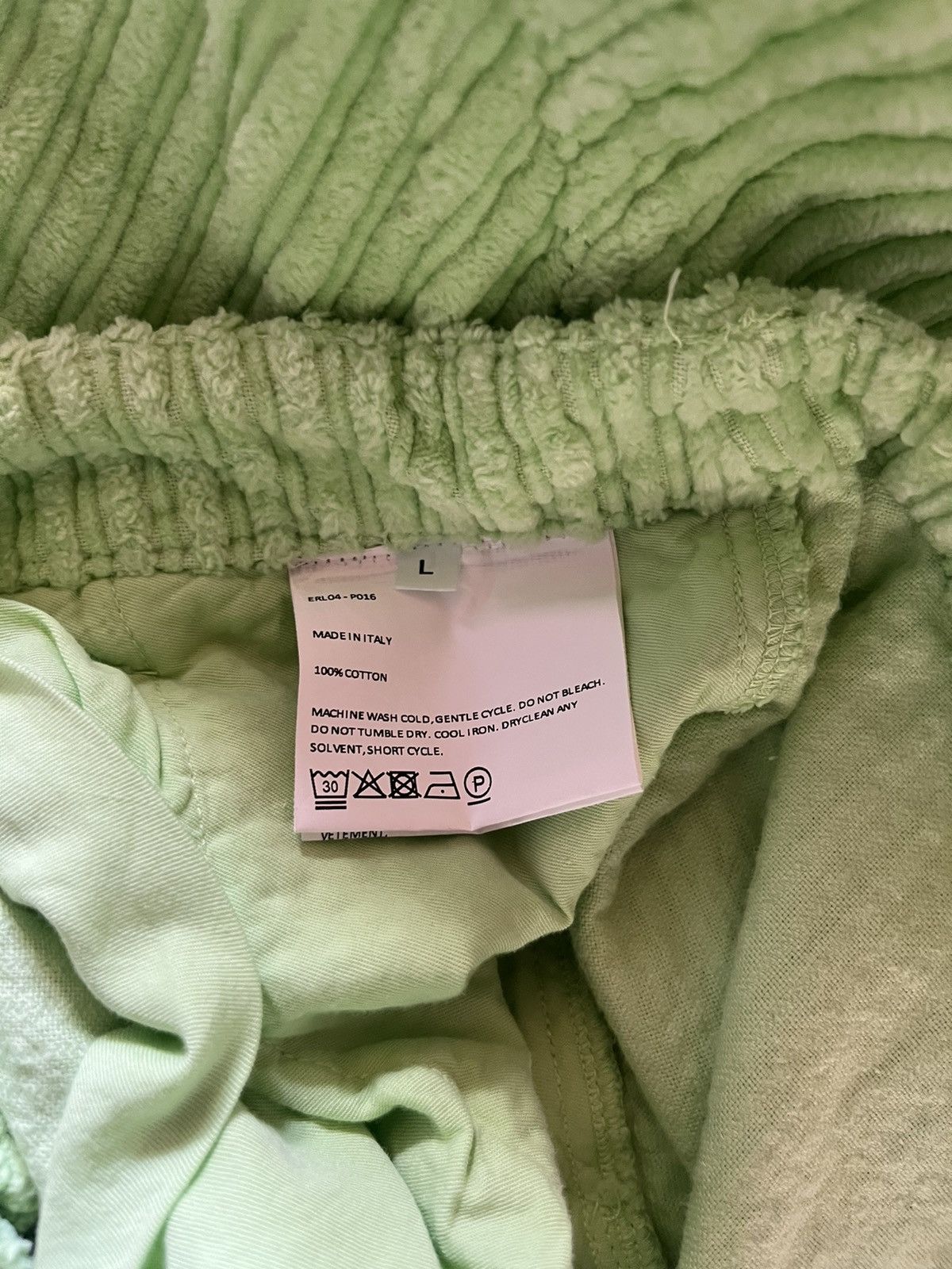 ERL ERL light green diagonal corduroy pants trousers Size US 32 / EU 48 - 6 Thumbnail