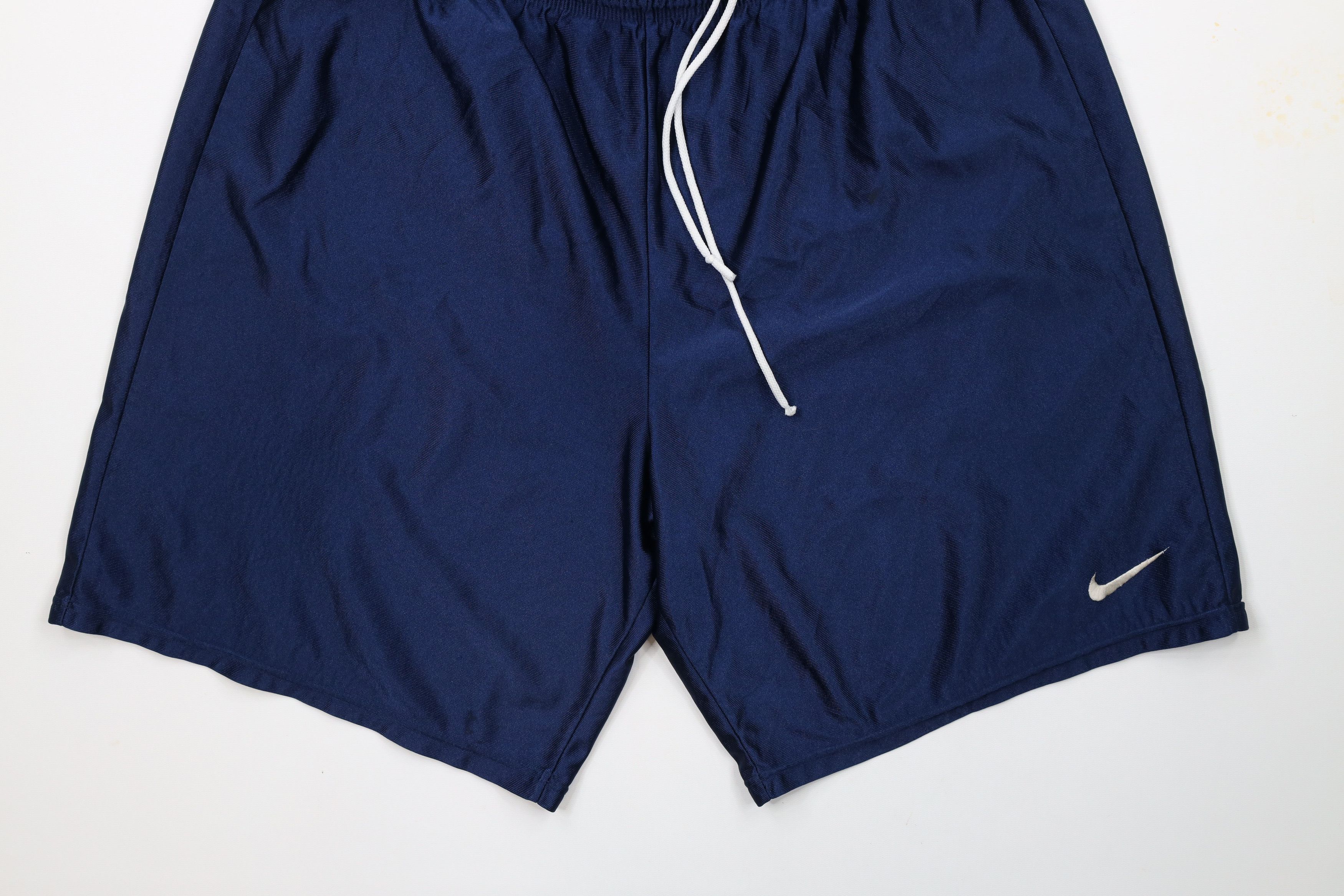 Nike × Vintage Vintage 90s Nike Mini Swoosh Above Knee Shorts Blue USA Size US 36 / EU 52 - 4 Thumbnail