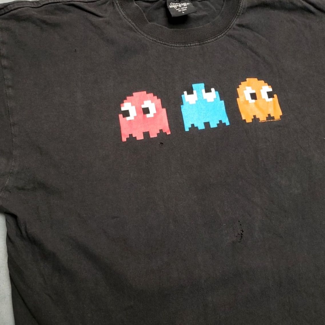 Thrasher VTG Pacman Shirt Mens L Black Faded Distressed Thrashed Short Sleeve Y2K TEE Size US L / EU 52-54 / 3 - 5 Thumbnail