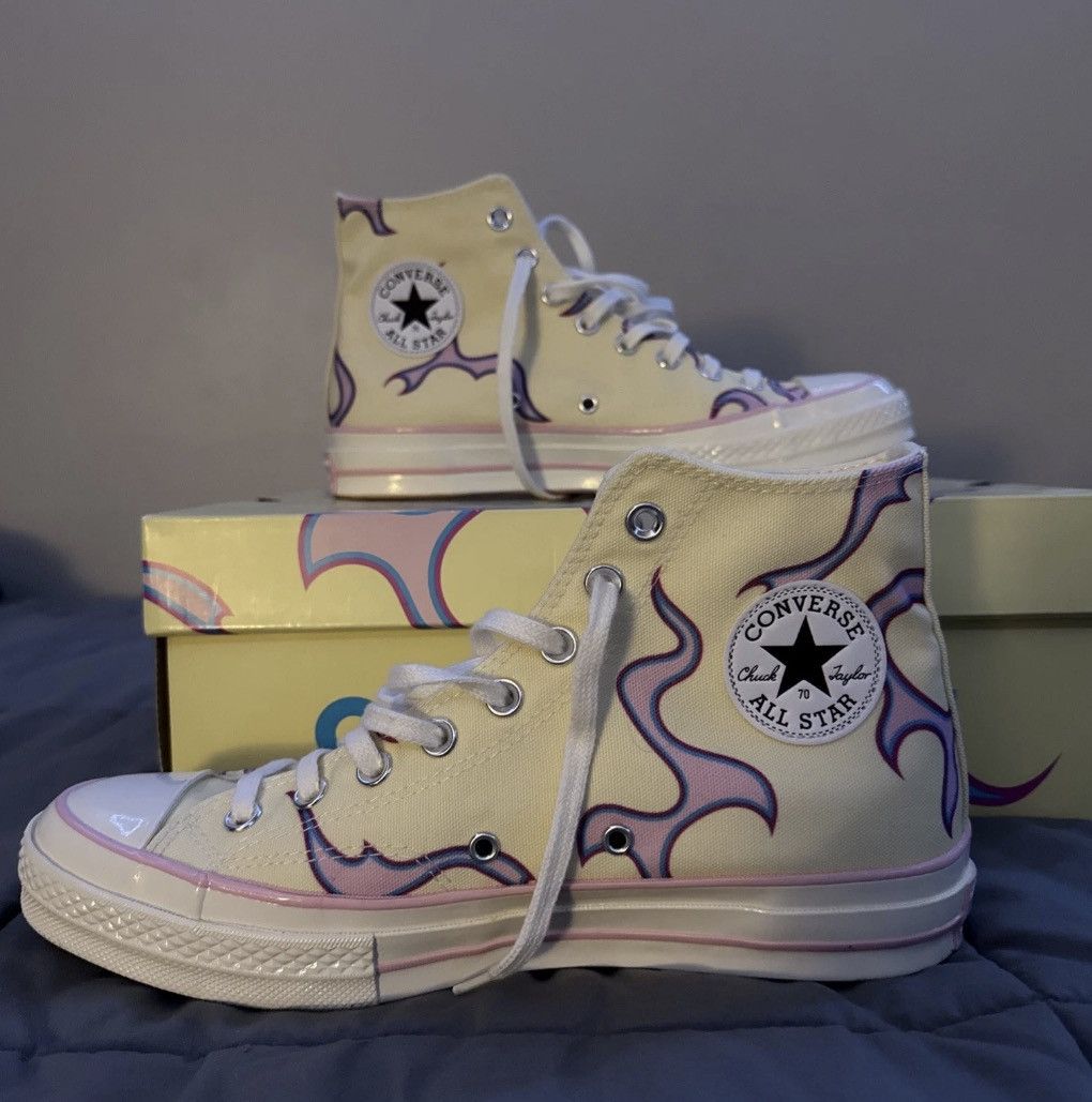Converse × Golf le Fleur Converse Chuck 70 Golf Le Fleur Yellow Flame Size 8.5 Mens Size US 8.5 / EU 41-42 - 2 Thumbnail