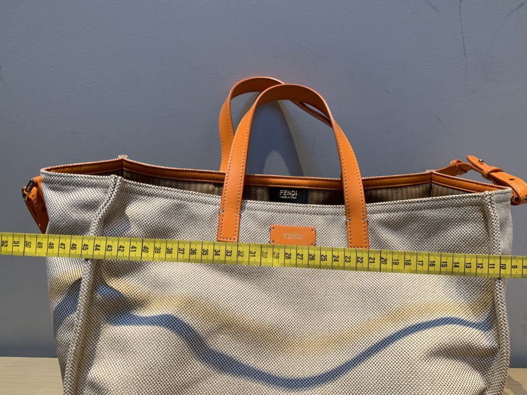 Fendi Fendi Simply Shopping Pequin Striped Tote - 2013 Collection Size ONE SIZE - 6 Thumbnail