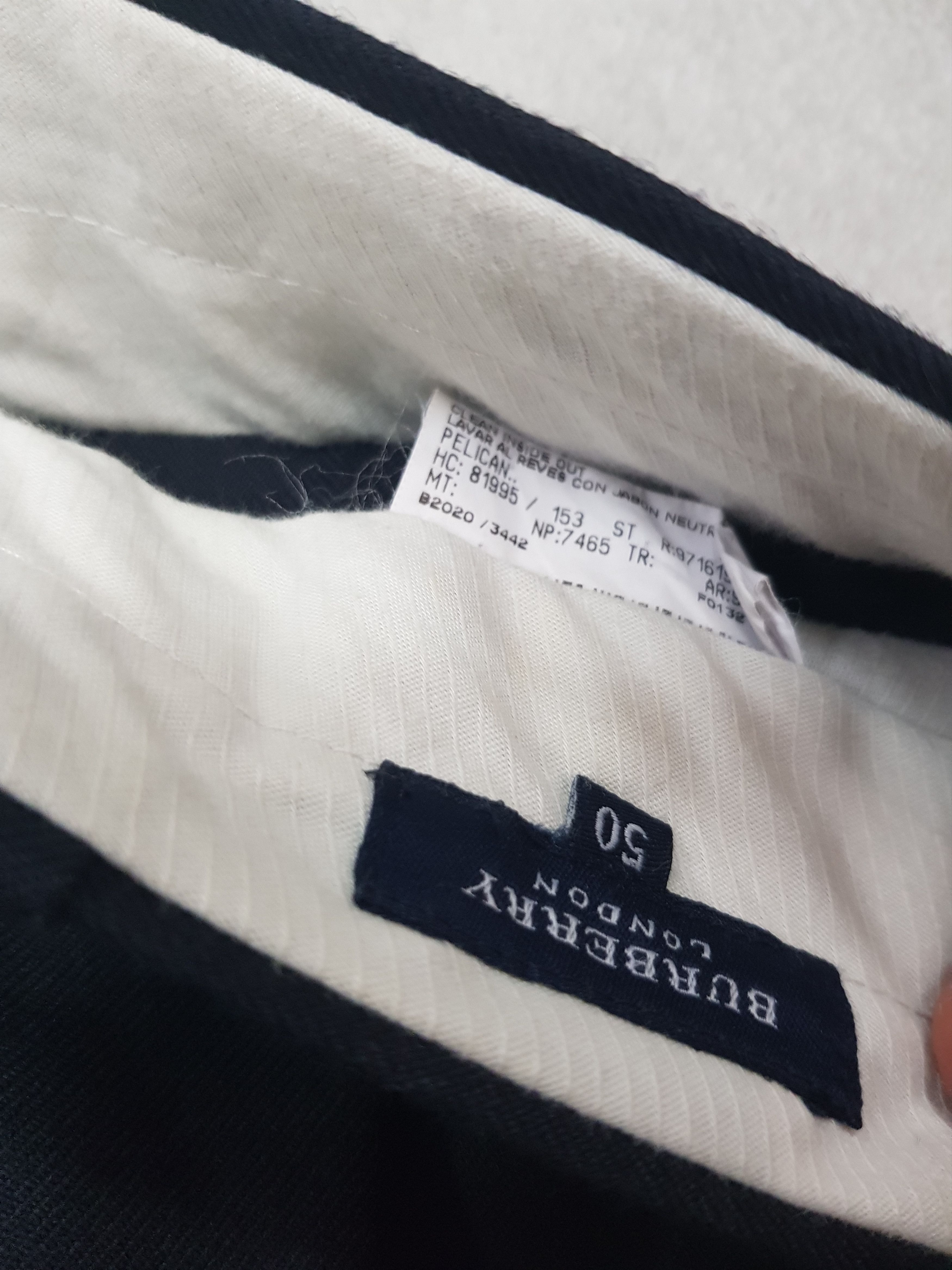 Burberry × Designer × Vintage Burberry vintage Navy wide leg loose Fit chino Trousers Size US 36 / EU 52 - 7 Thumbnail