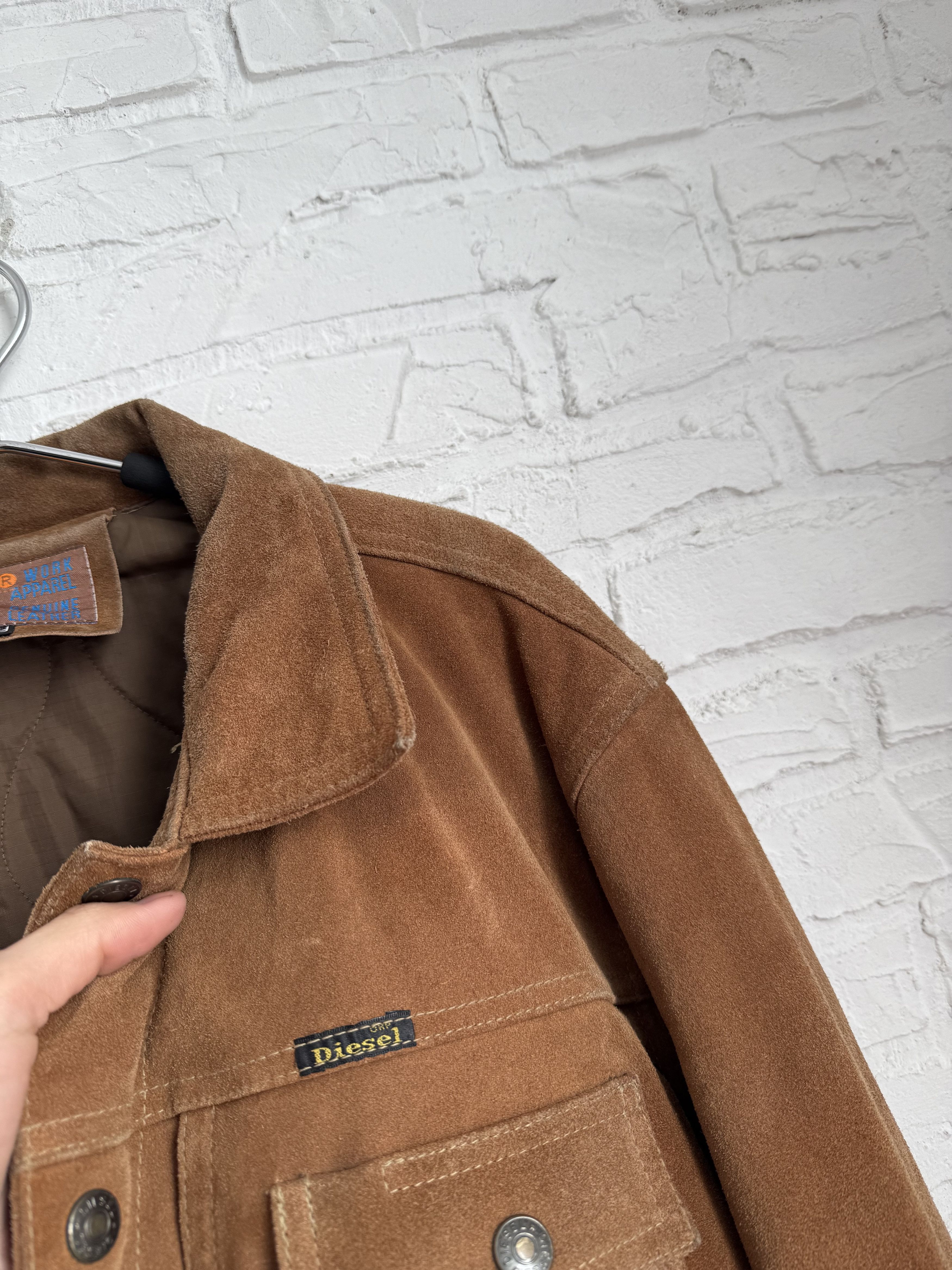 Diesel Vintage 2000s DIESEL work suede leather jacket Size US M / EU 48-50 / 2 - 3 Thumbnail