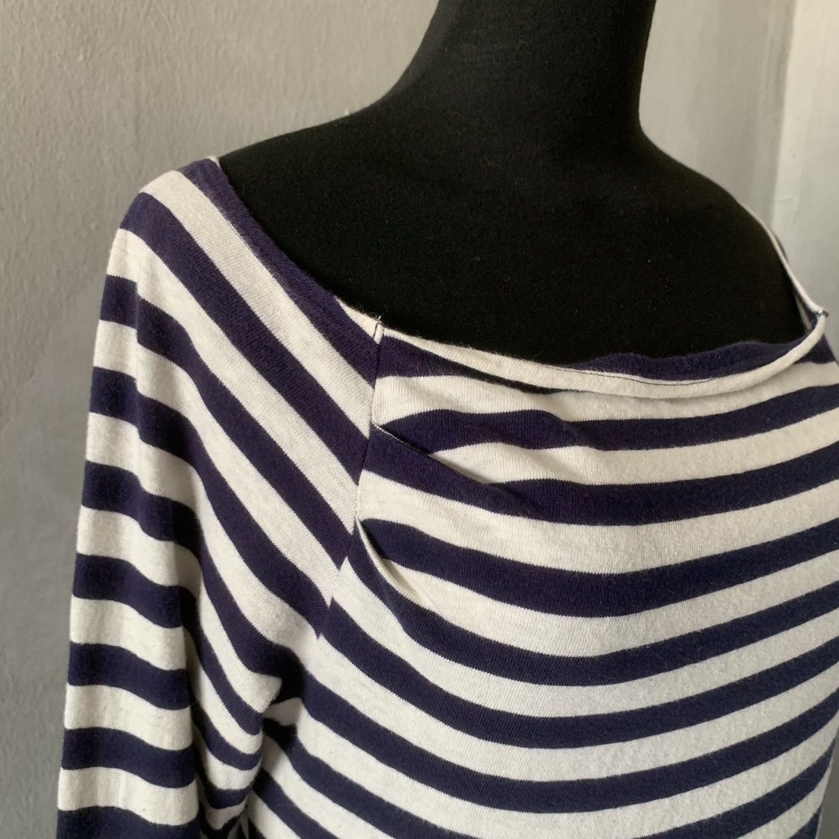 Limi Feu Limi Feu Stripes Off Shoulder Dress Size S / US 4 / IT 40 - 6 Thumbnail