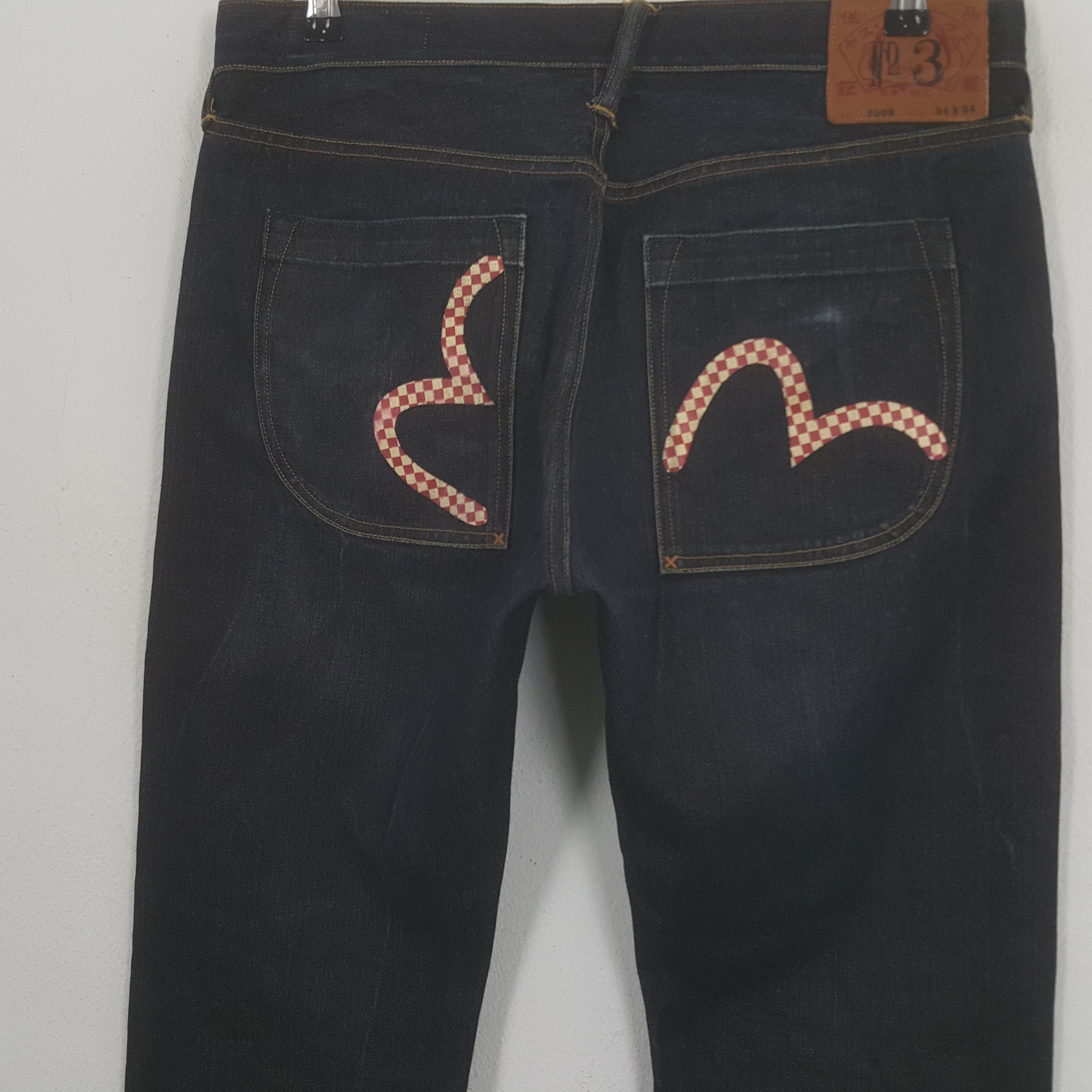Evisu × Japanese Brand × Vintage Vintage Evisu Japanese Brand Daicock Custom Art Denim Jeans Size US 33 - 5 Thumbnail