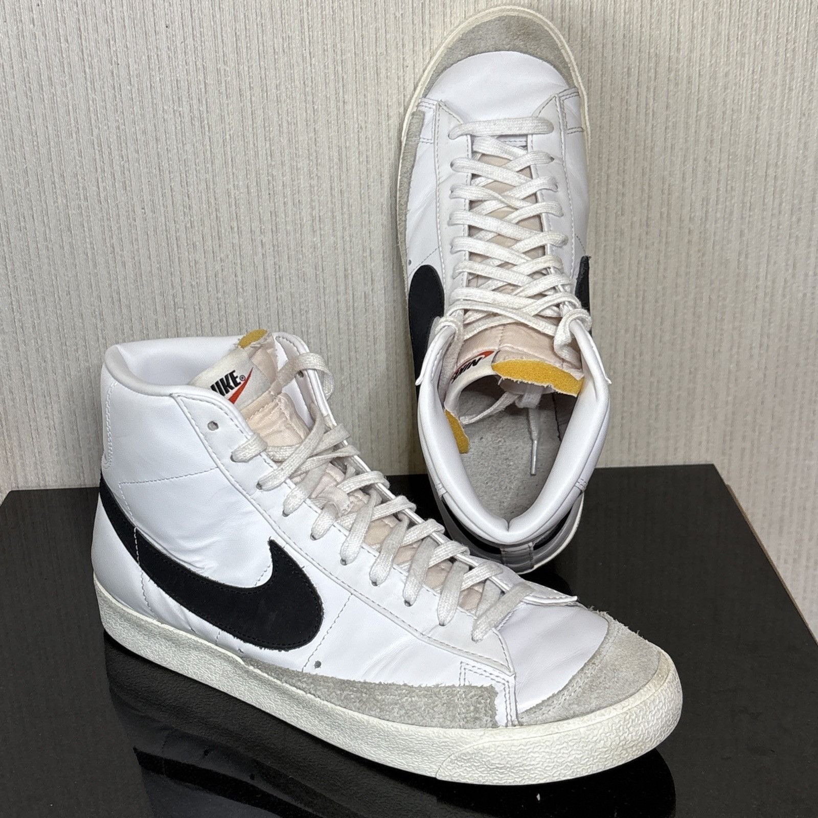 Nike Nike Blazer Mid 77 Basketball Sneakers Mens 12 White Black S Size US 12 / EU 45 - 2 Thumbnail