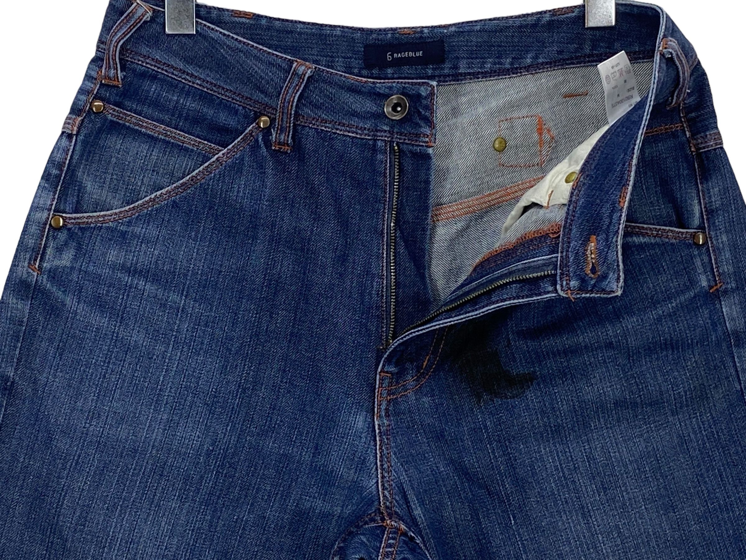 Japanese Brand Rageblue Japan Denim Japanese Brand Hickory Workwear Denim Size US 30 / EU 46 - 7 Thumbnail