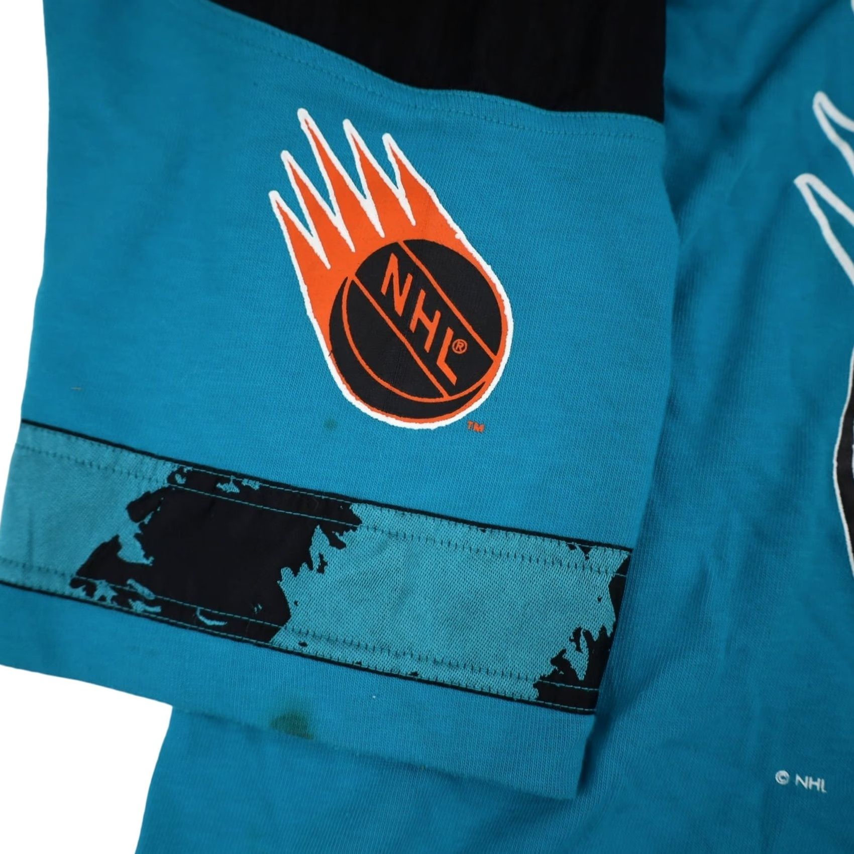 Nike VINTAGE Nike San Jose Sharks Mens Small Hockey Jersey Blue Shirt Mens Small Blue Sharks 90s Mens Size US S / EU 44-46 / 1 - 5 Thumbnail