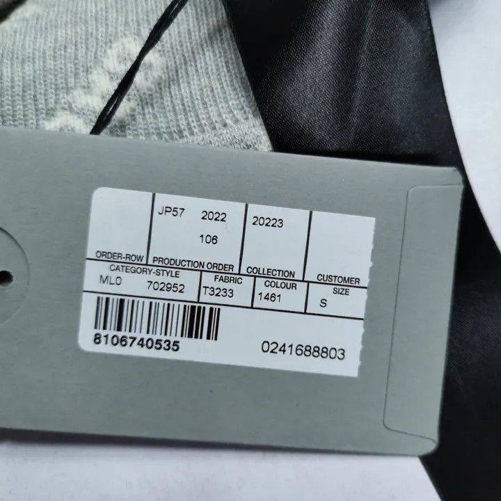 Balenciaga Balenciaga Gray Logo Print Long Sleeve Sweater 0079-2507 Size US S / EU 44-46 / 1 - 8 Thumbnail